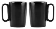 Zestaw 2 kubków Fuori 250 ml ceramiczne czarne
