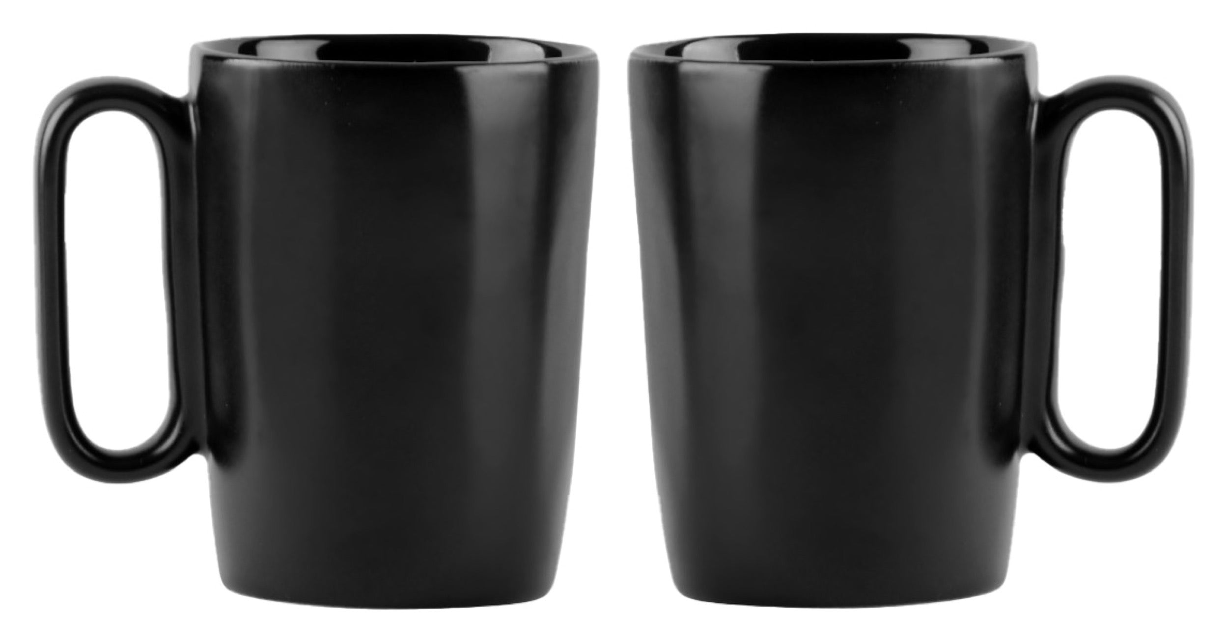 Zestaw 2 kubków Fuori 250 ml ceramiczne czarne