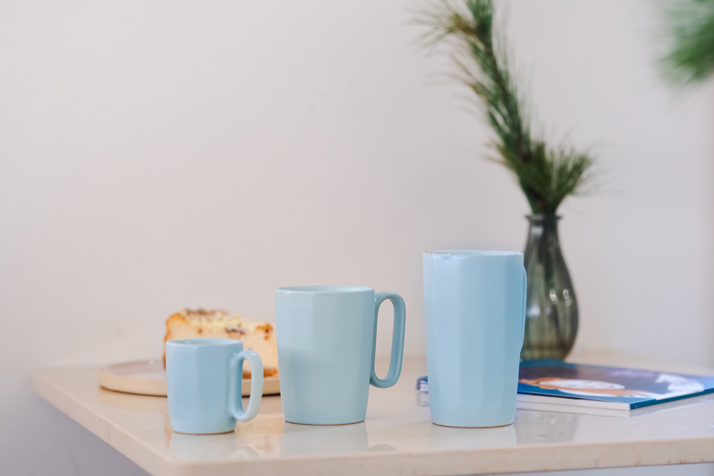 Zestaw 2 kubków Fuori 330 ml ceramiczne miętowe