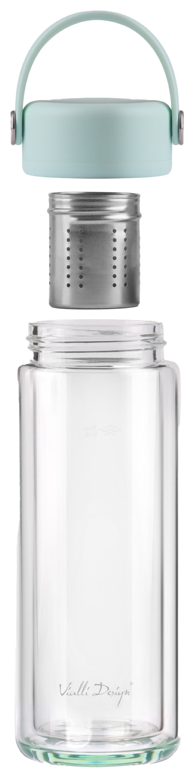 Butelka z zaparzaczem Fuori 350 ml miętowa