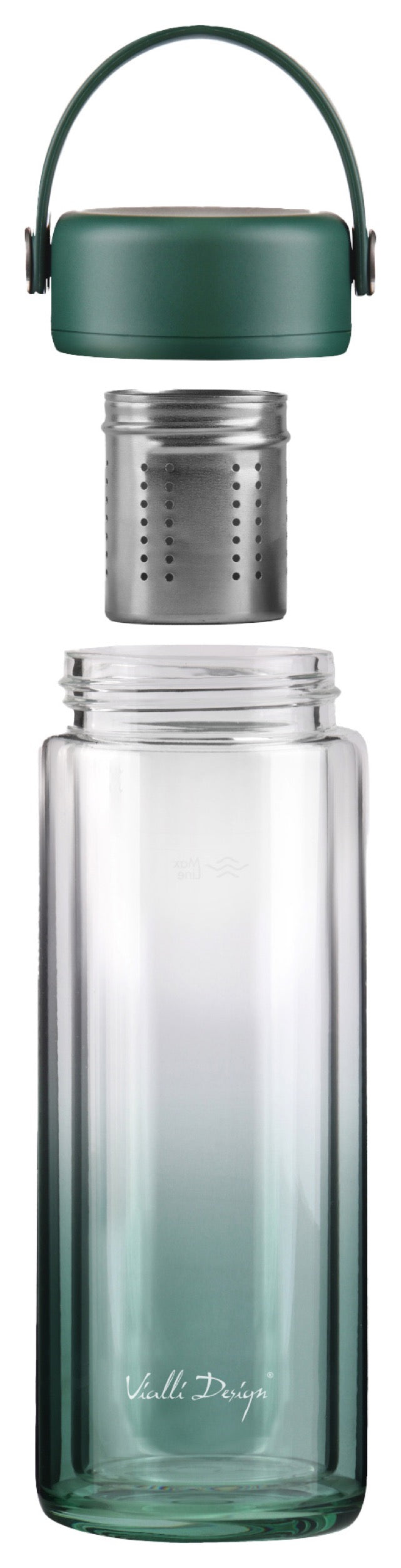 Butelka z zaparzaczem Fuori 350 ml zielona