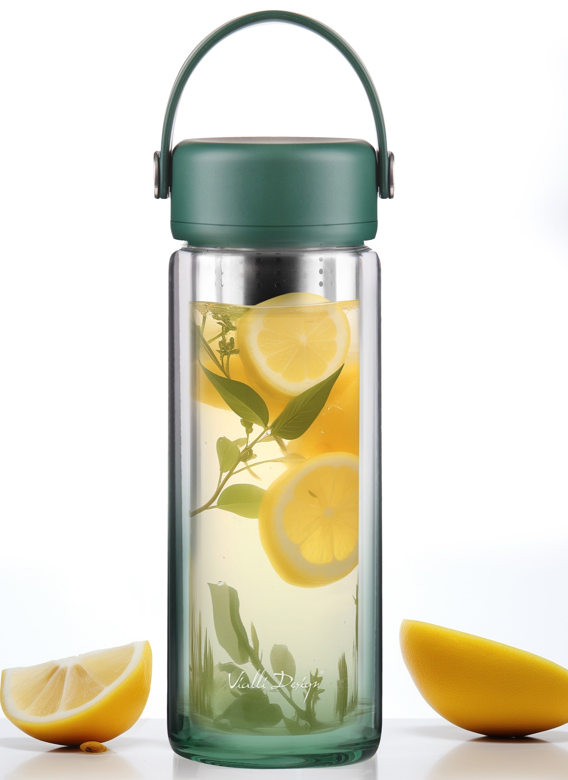 Butelka z zaparzaczem Fuori 350 ml zielona