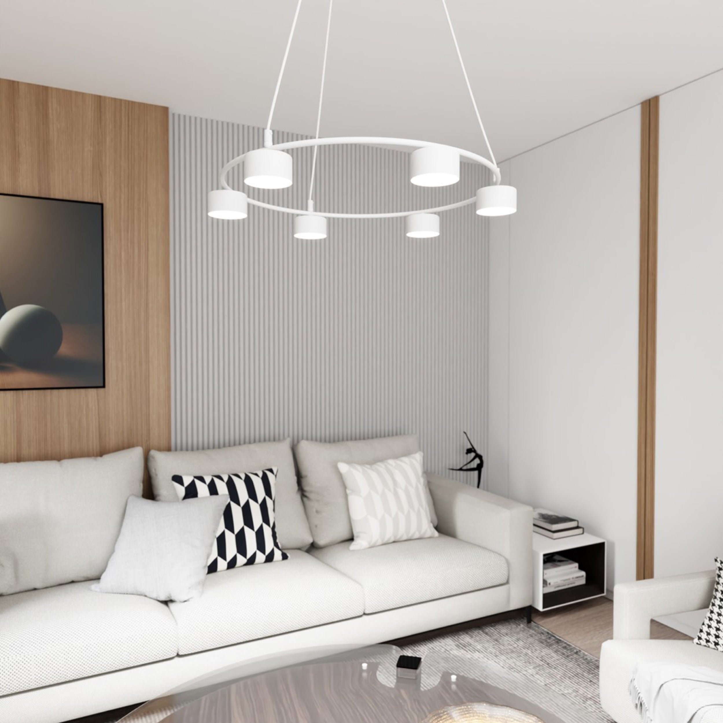 Lampa sufitowa Starlit x6  biała
