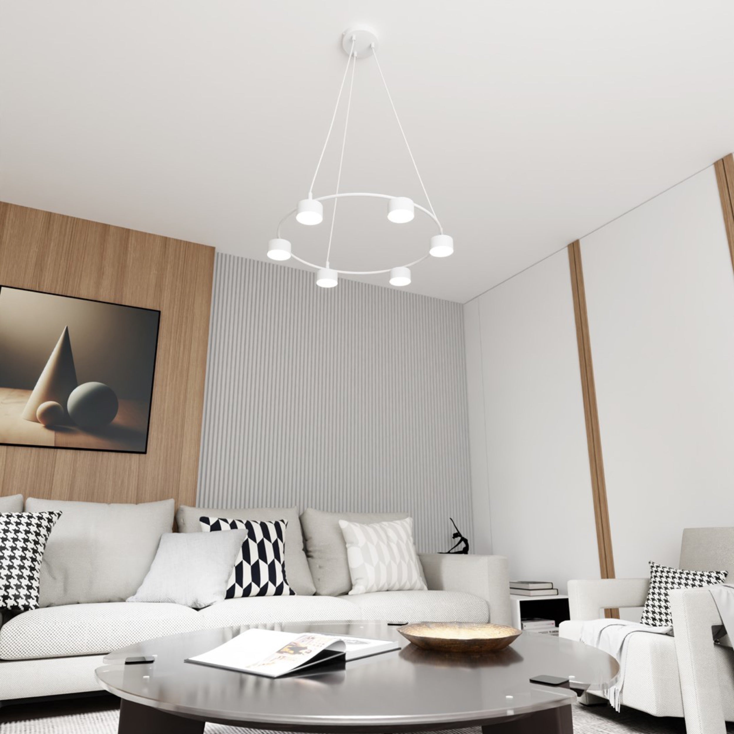 Lampa sufitowa Starlit x6  biała