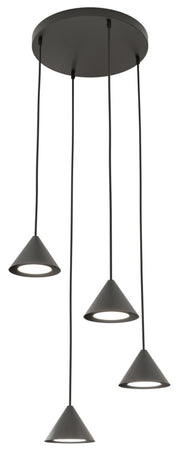 Lampa sufitowa Elit x4 czarna