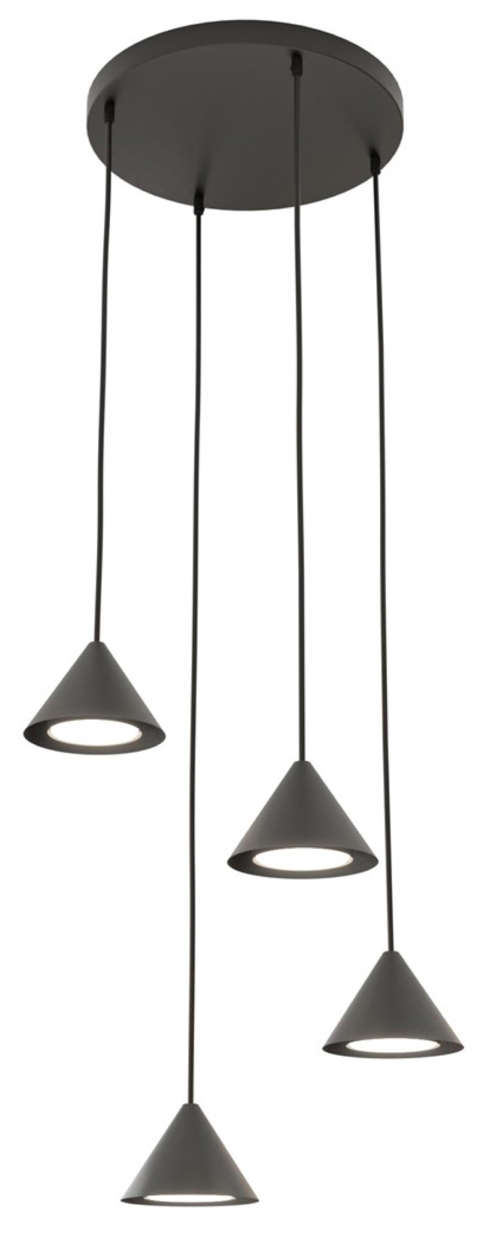 Lampa sufitowa Elit x4 czarna