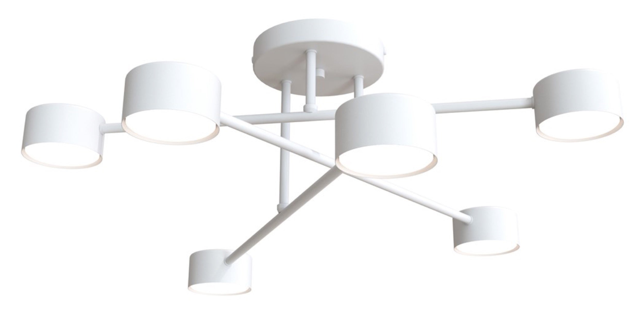 Lampa sufitowa Hallo x6 biała