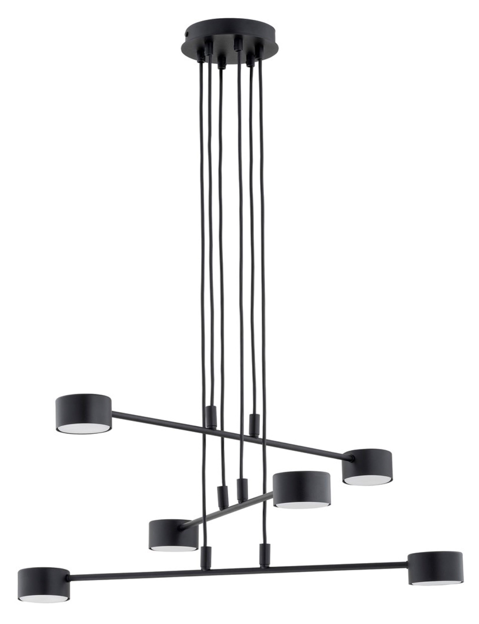 Lampa sufitowa Modus x6 czarna