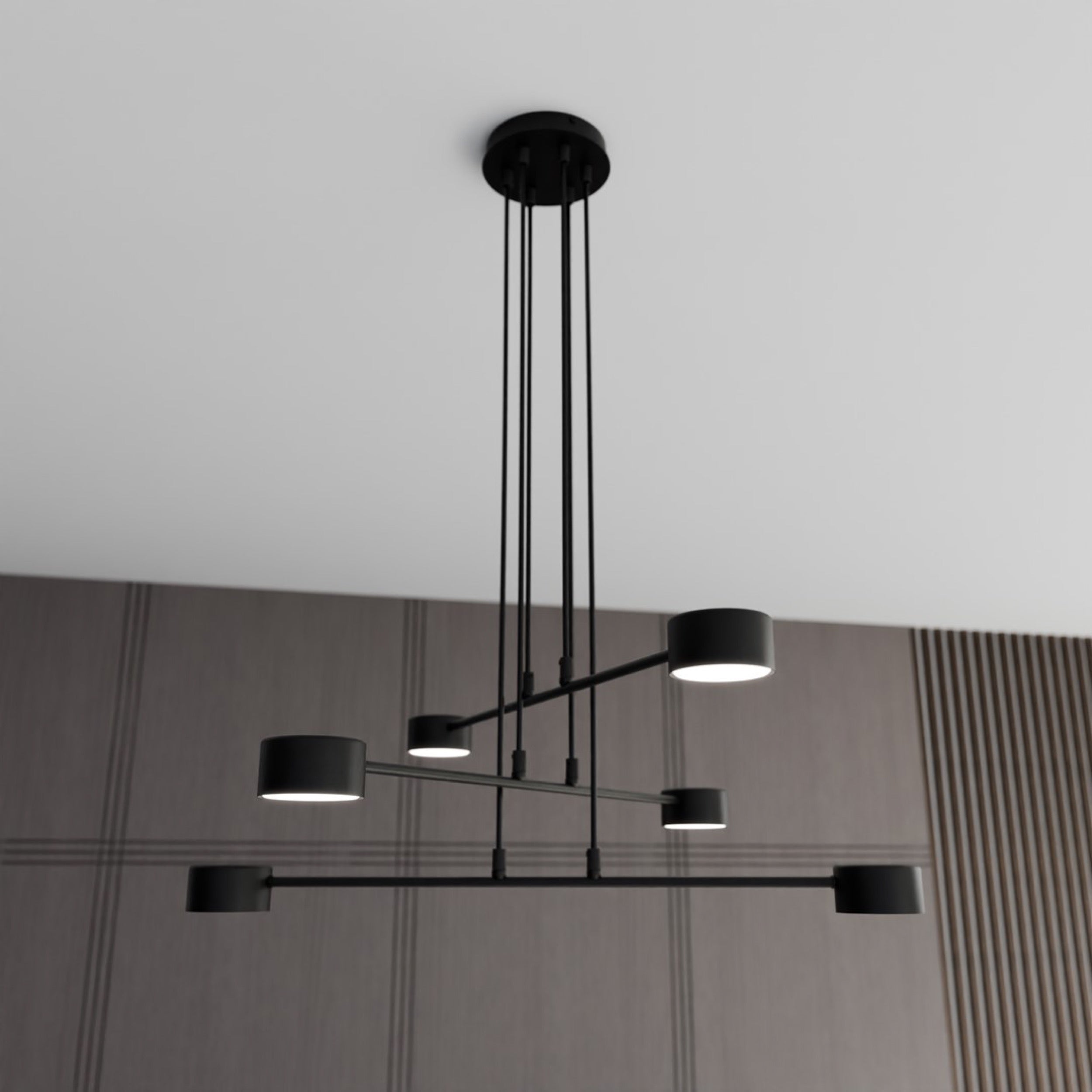 Lampa sufitowa Modus x6 czarna