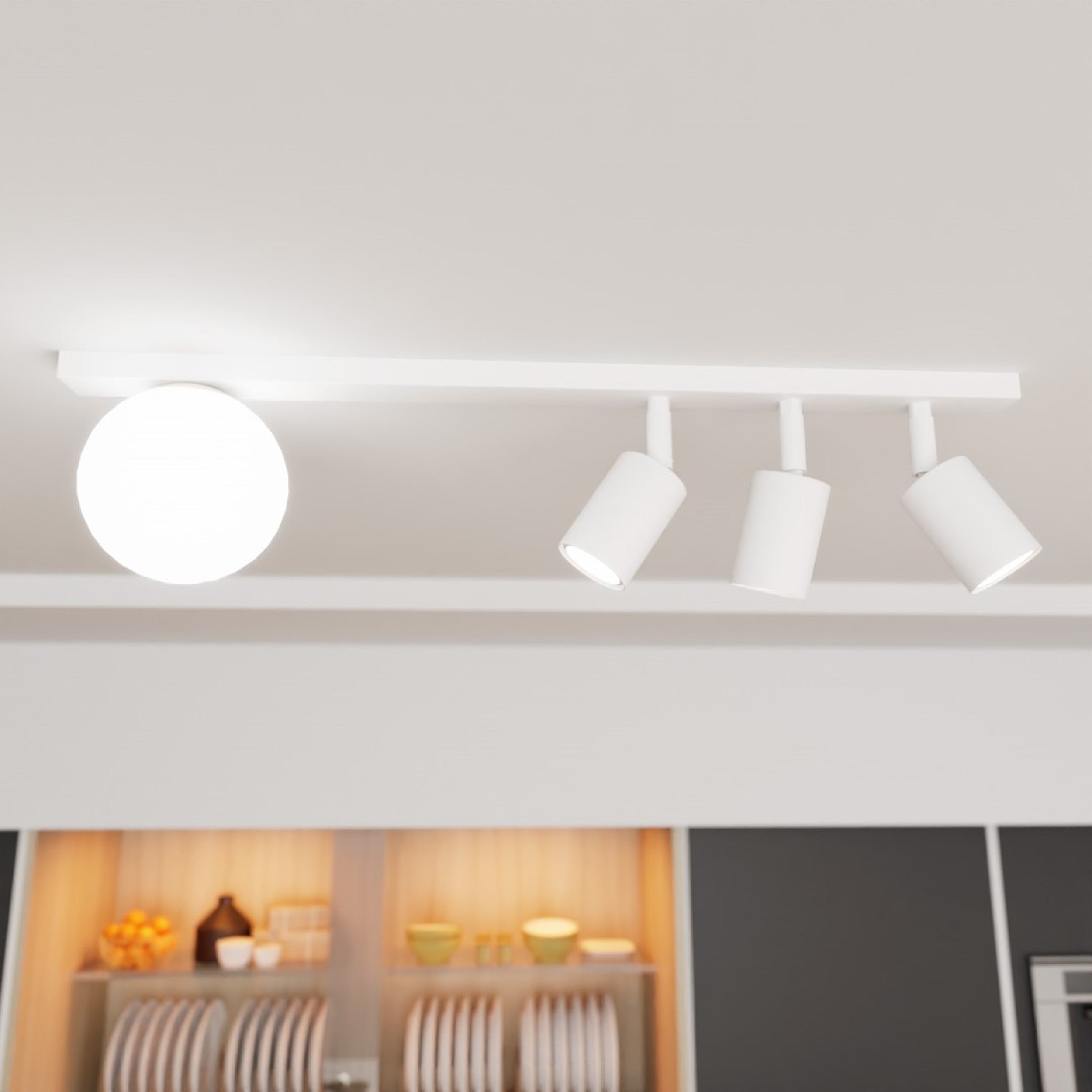 Lampa sufitowa Baster x4 biała