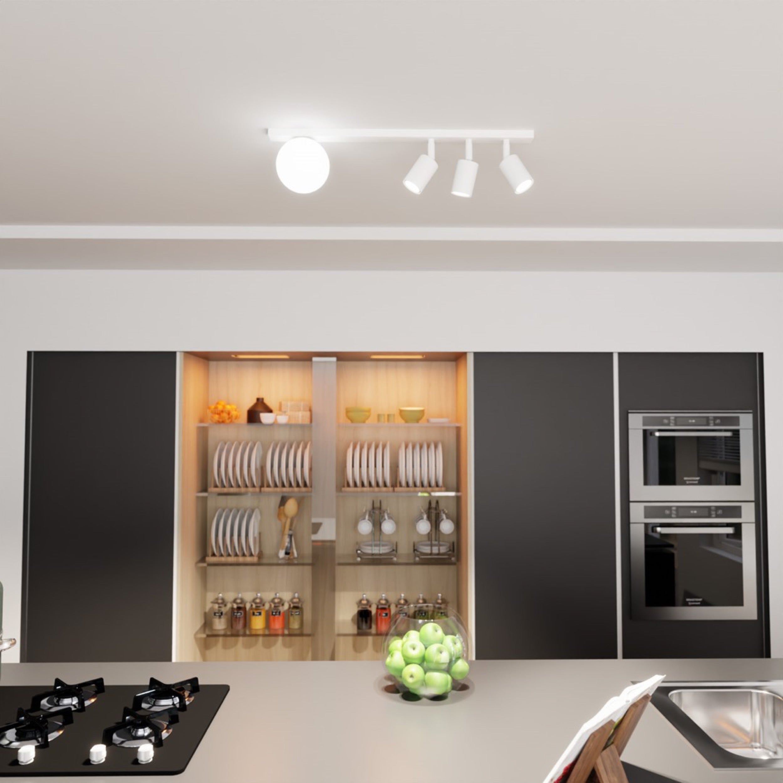 Lampa sufitowa Baster x4 biała