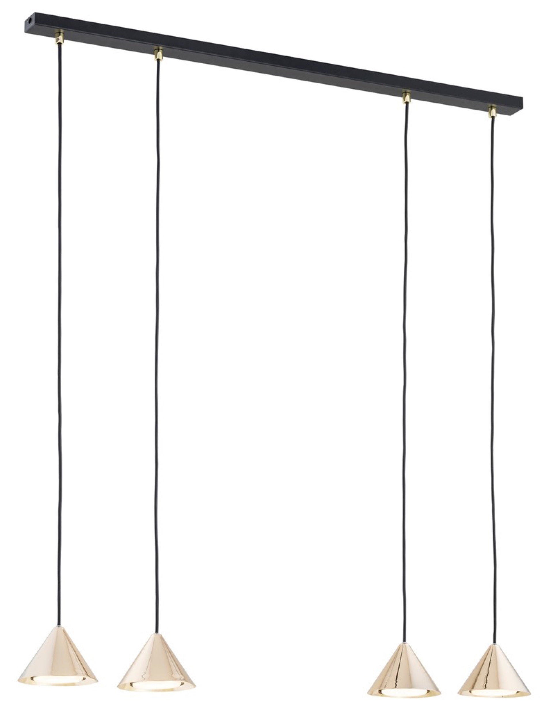 Lampa sufitowa Elit II x4 złota