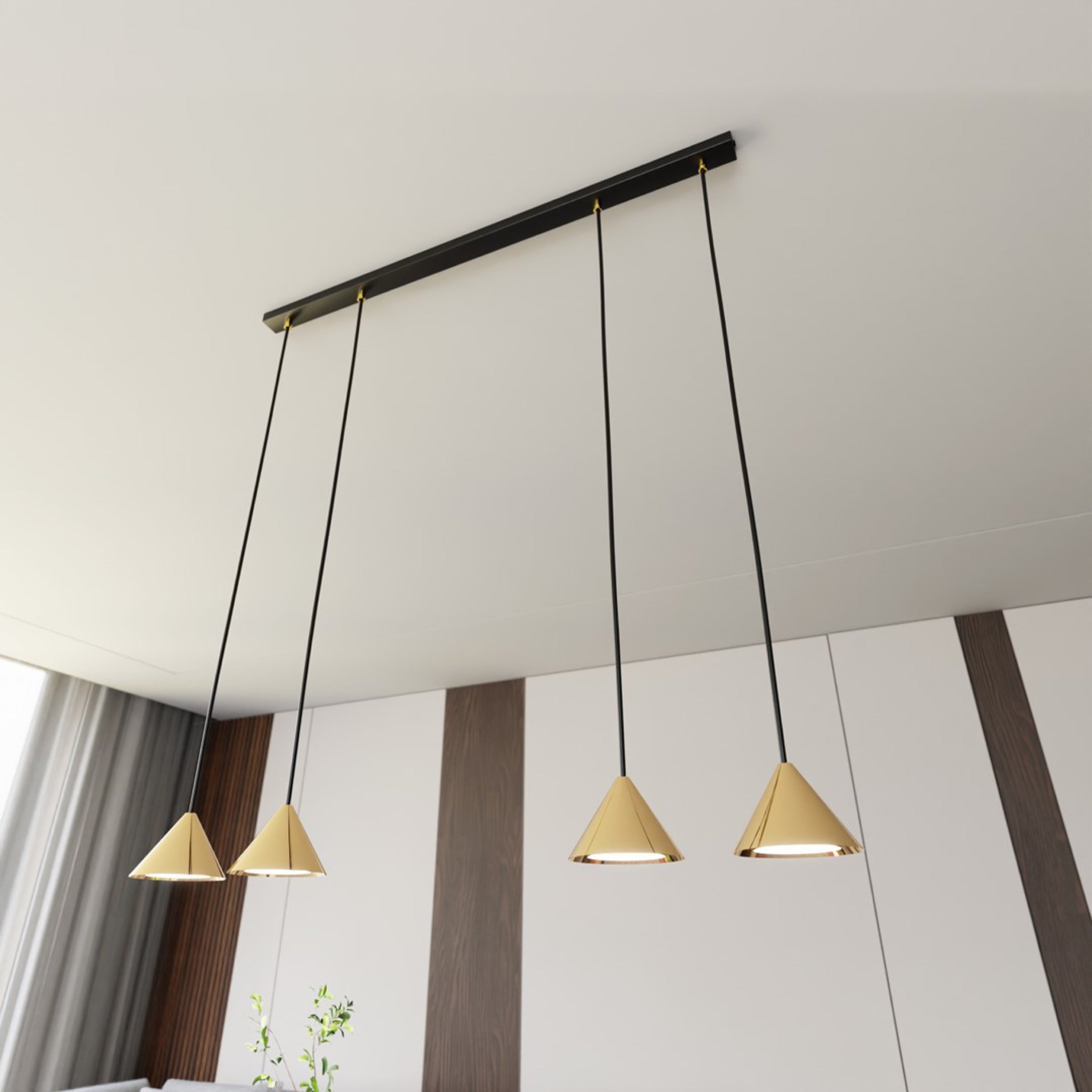 Lampa sufitowa Elit II x4 złota