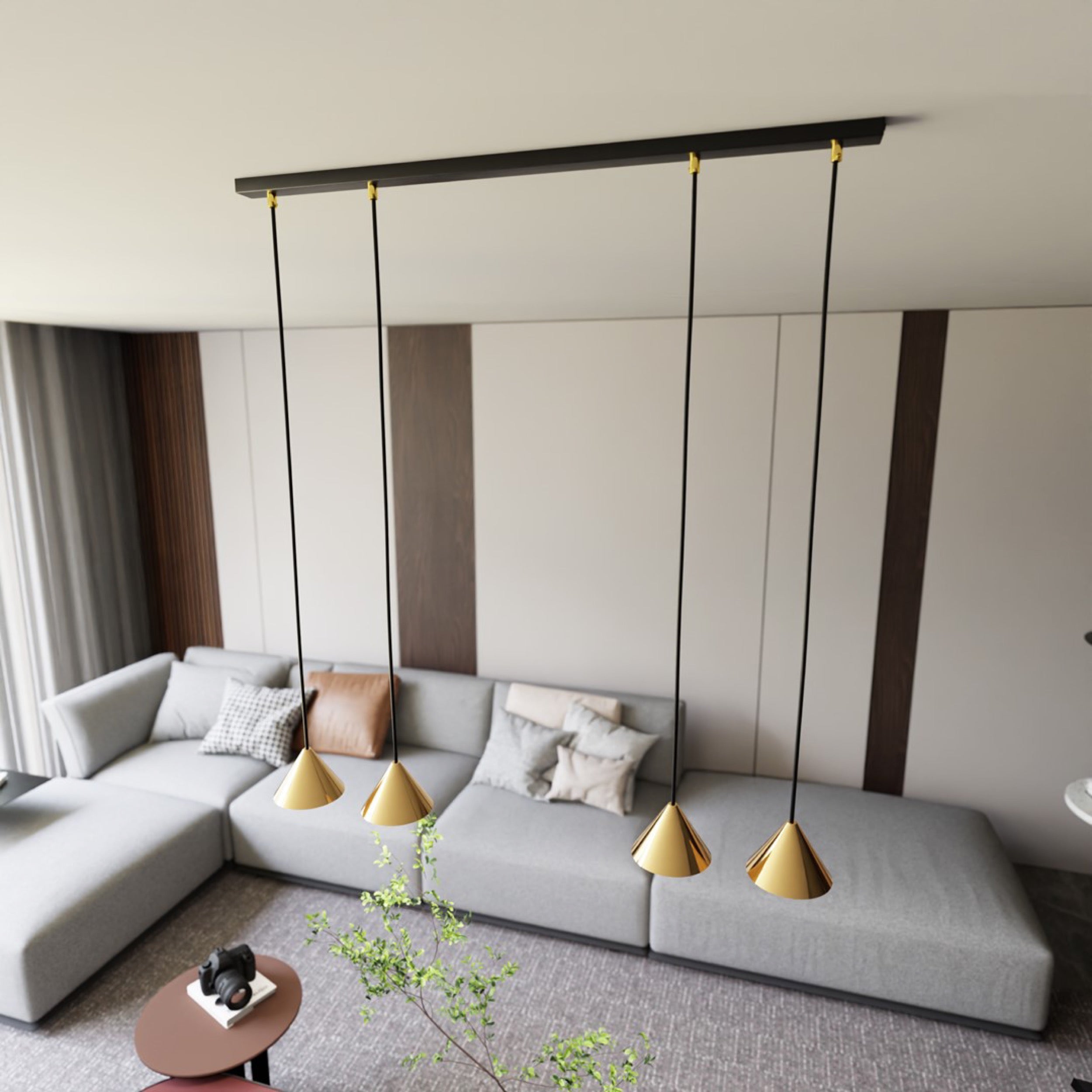 Lampa sufitowa Elit II x4 złota