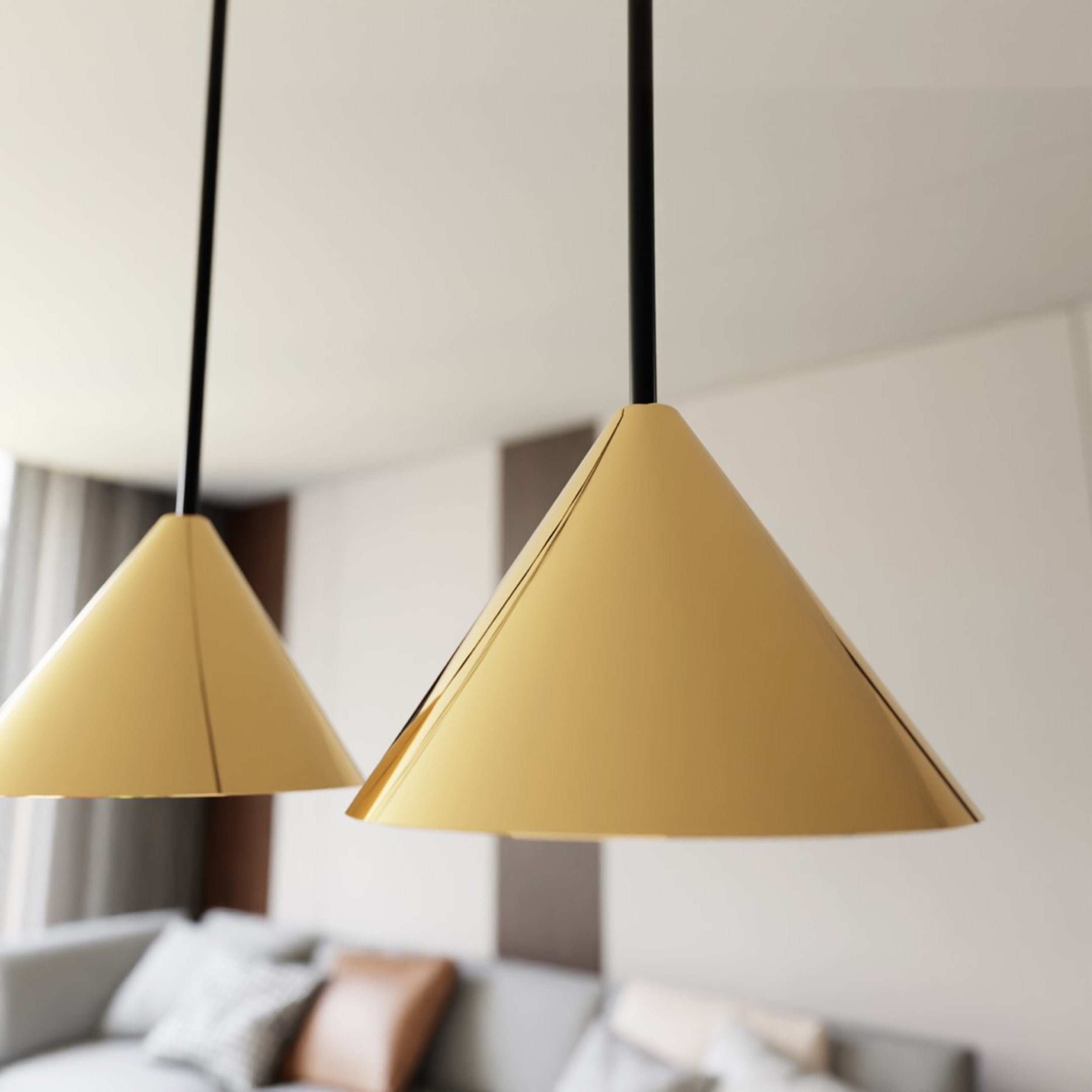 Lampa sufitowa Elit II x4 złota