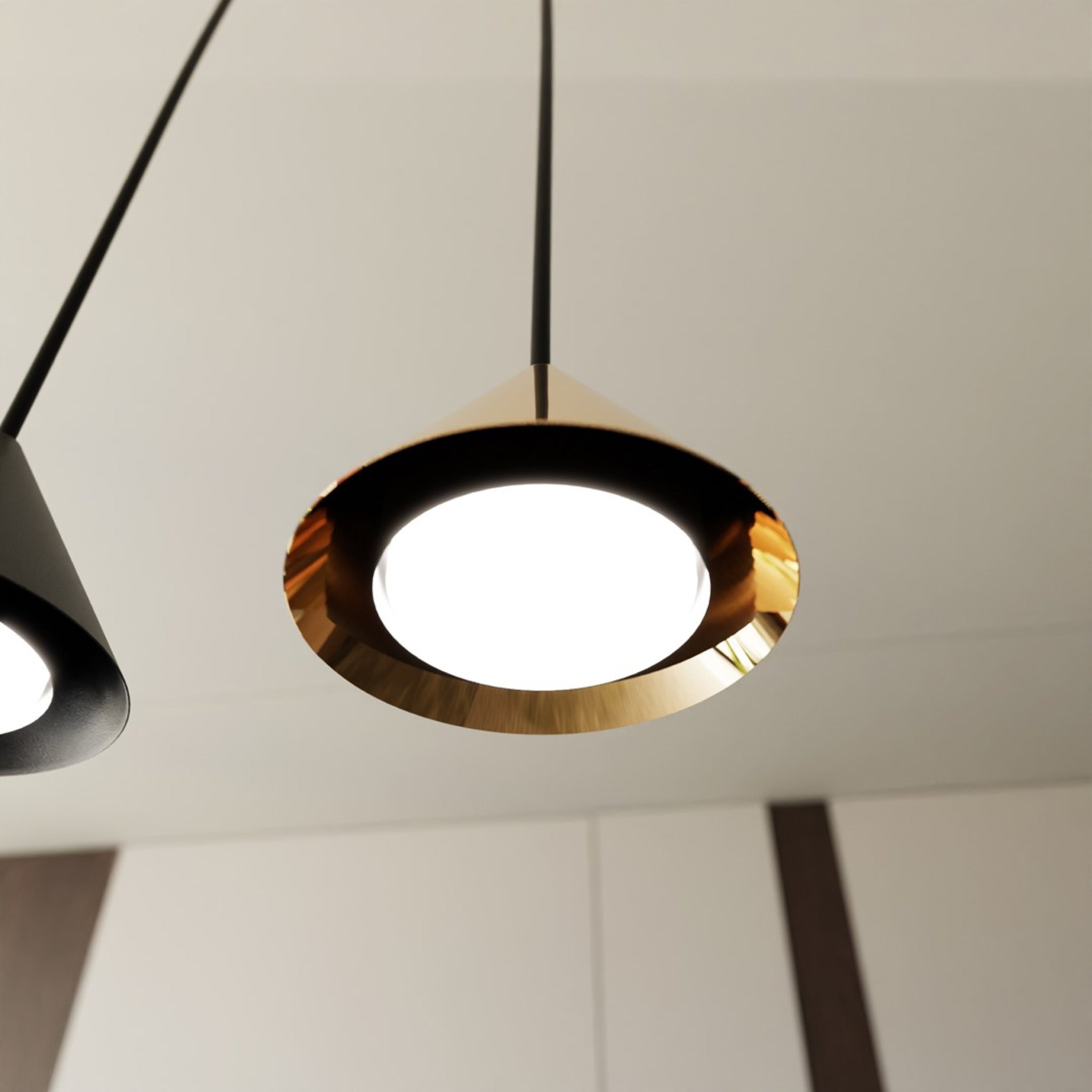 Lampa sufitowa Elit II x4 złota