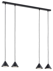 Lampa sufitowa Elit II x4 czarna