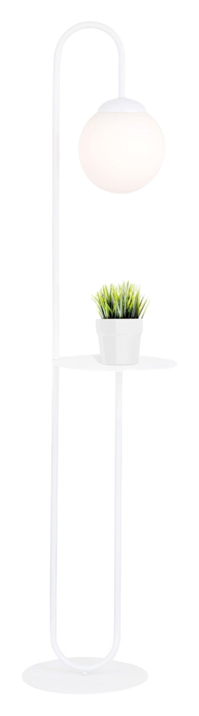 Lampa podłogowa Bari biała