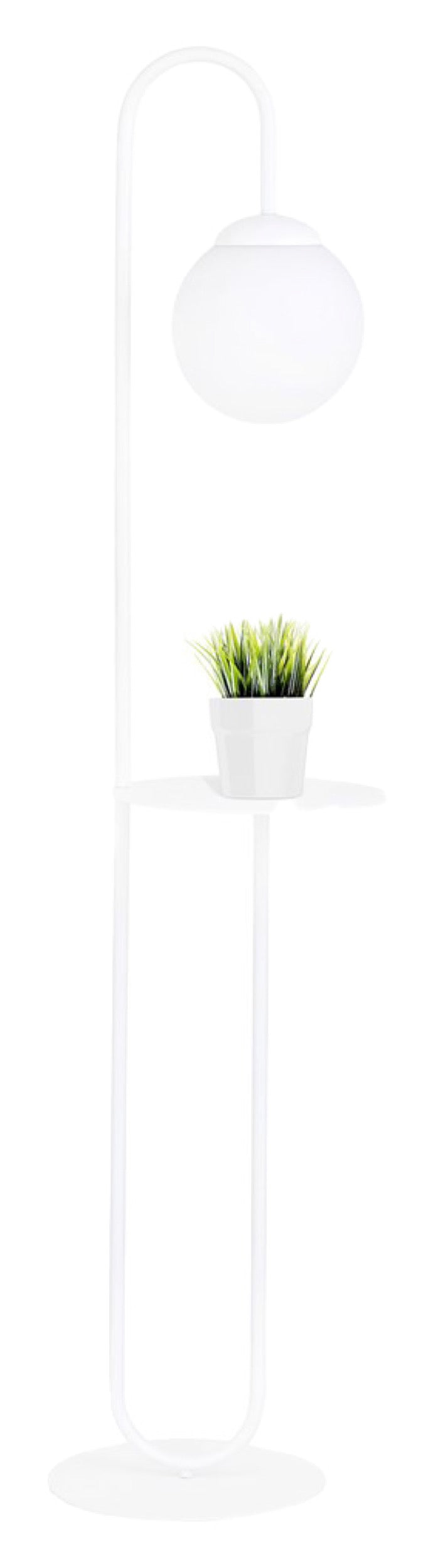 Lampa podłogowa Bari biała