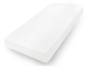 Prześcieradło jersey z lycrą Herrent z gumą na materac 200x180 cm białe