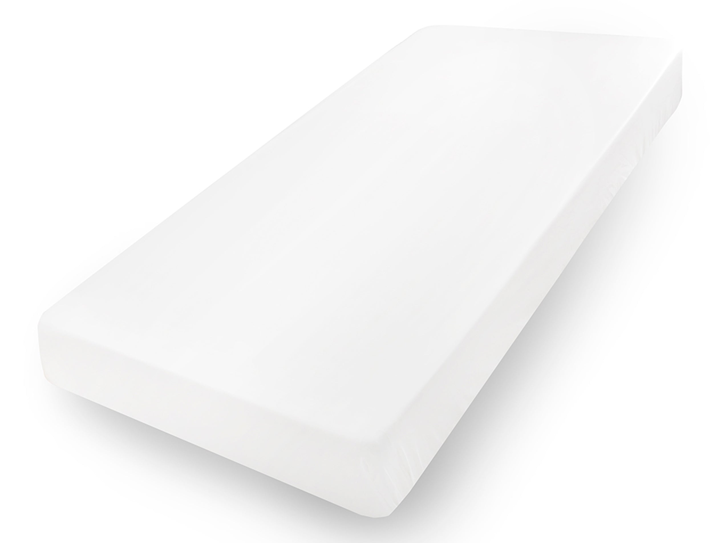 Prześcieradło jersey z lycrą Herrent z gumą na materac 200x180 cm białe