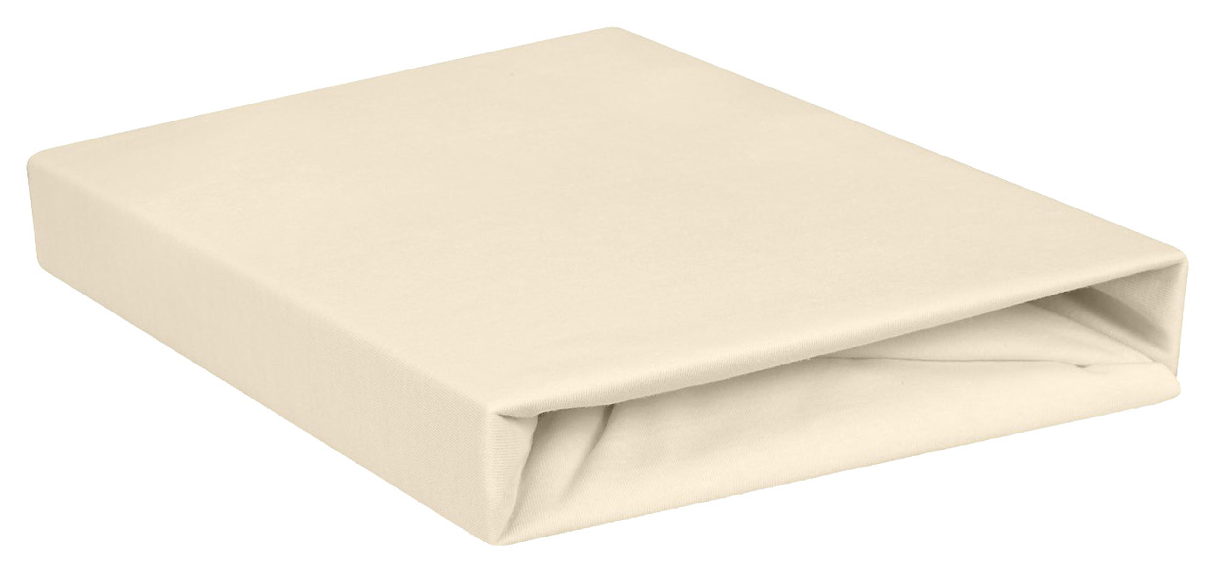 Prześcieradło jersey Herrent z gumą na materac 220x200 cm kremowe