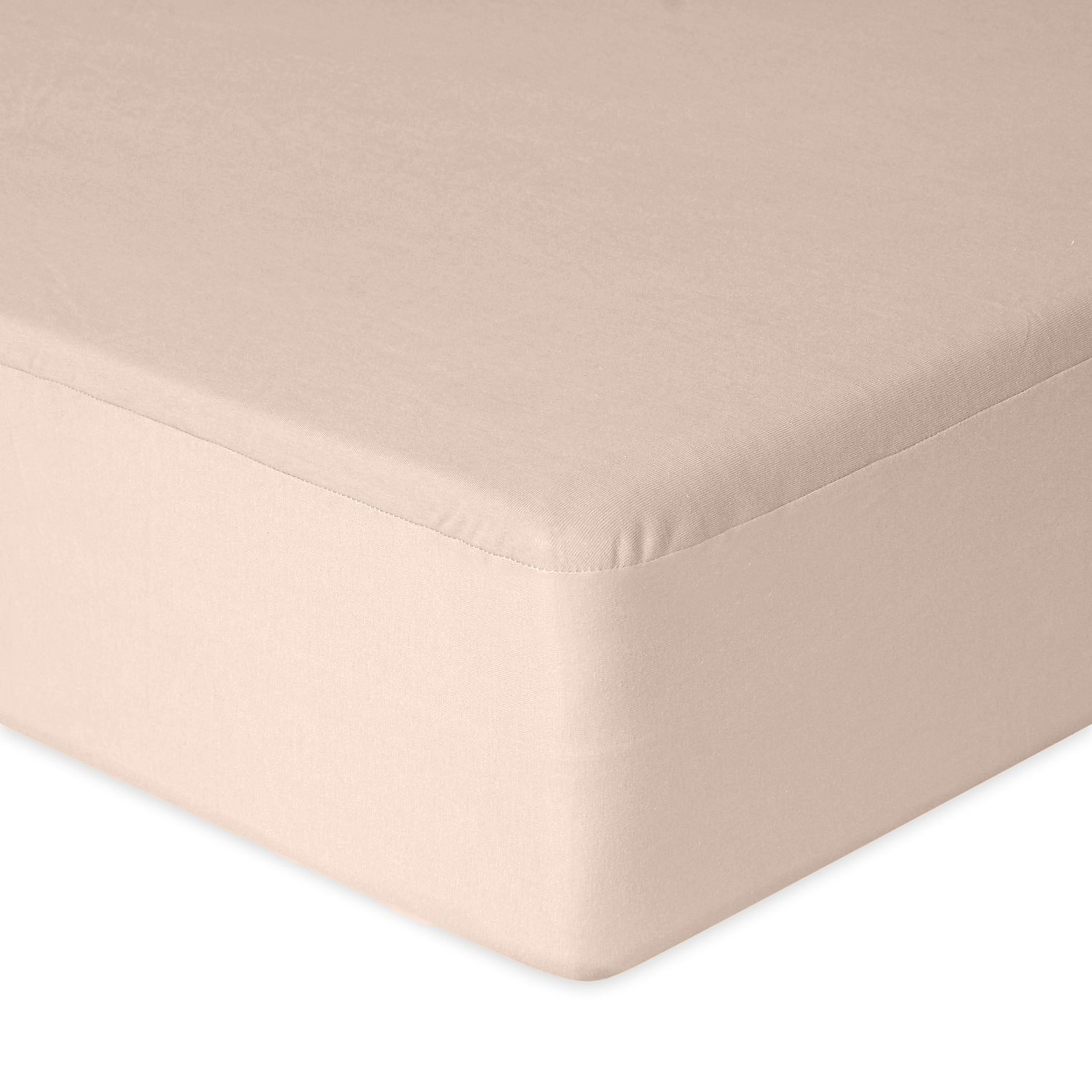 Prześcieradło jersey Herrent z gumą na materac 120x200 cm beżowe