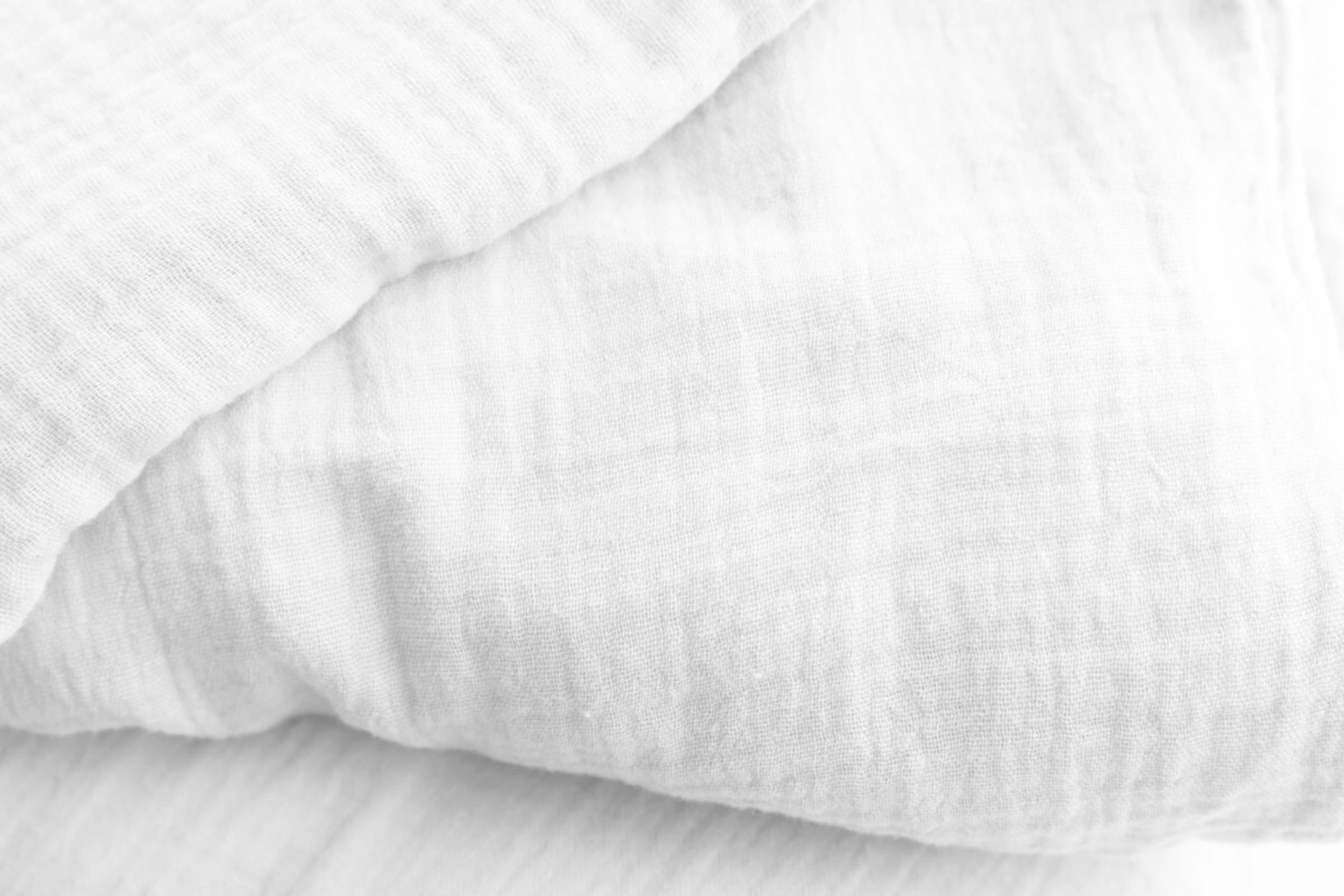 Komplet pościeli bawełnianej Muslin 200x140 cm z poszewką na poduszkę 80x70 cm biała
