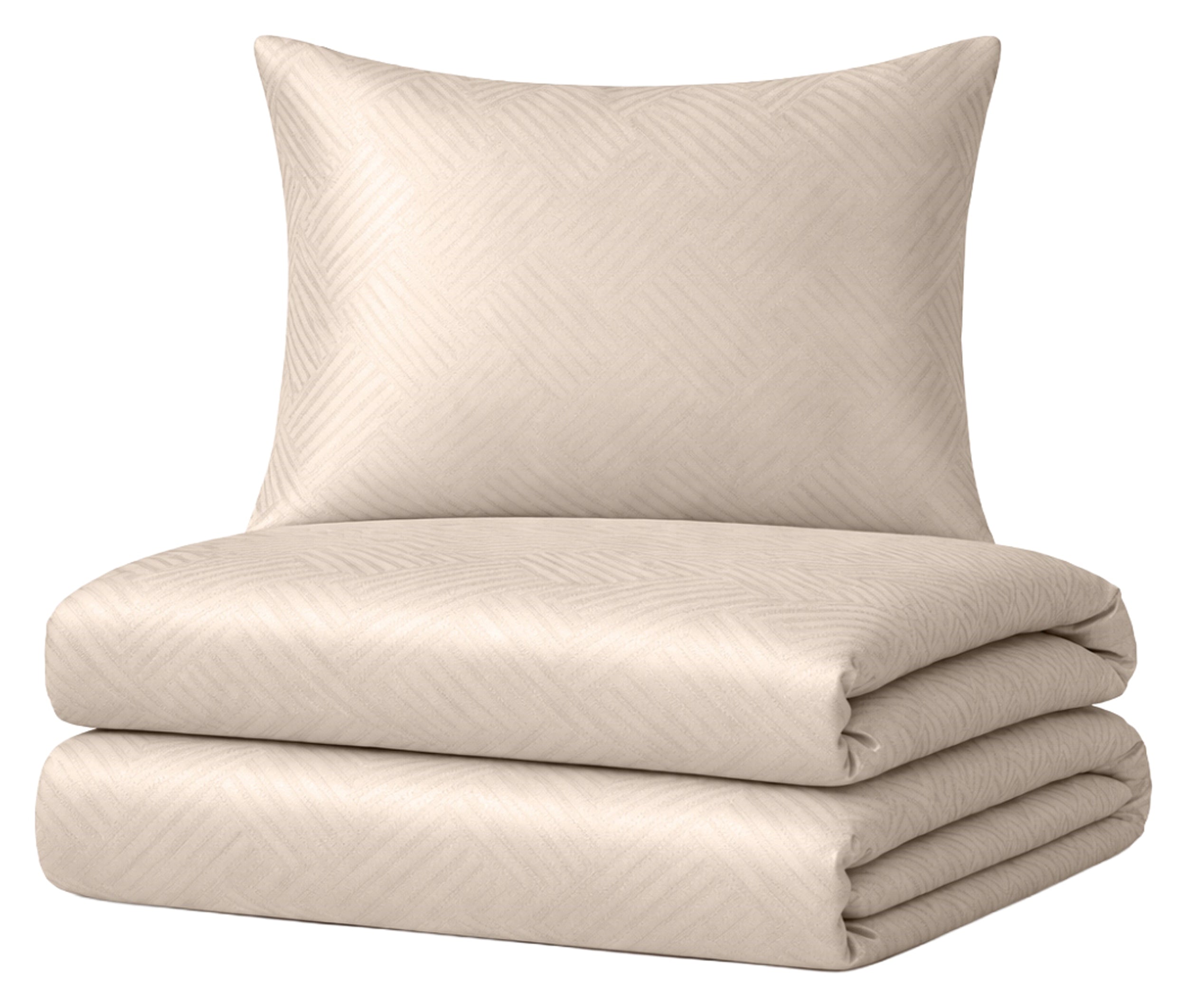 Komplet pościeli z adamaszku Altasoma 160x200 z dwiema poszewkami na poduszkę 70x80 cm ivory