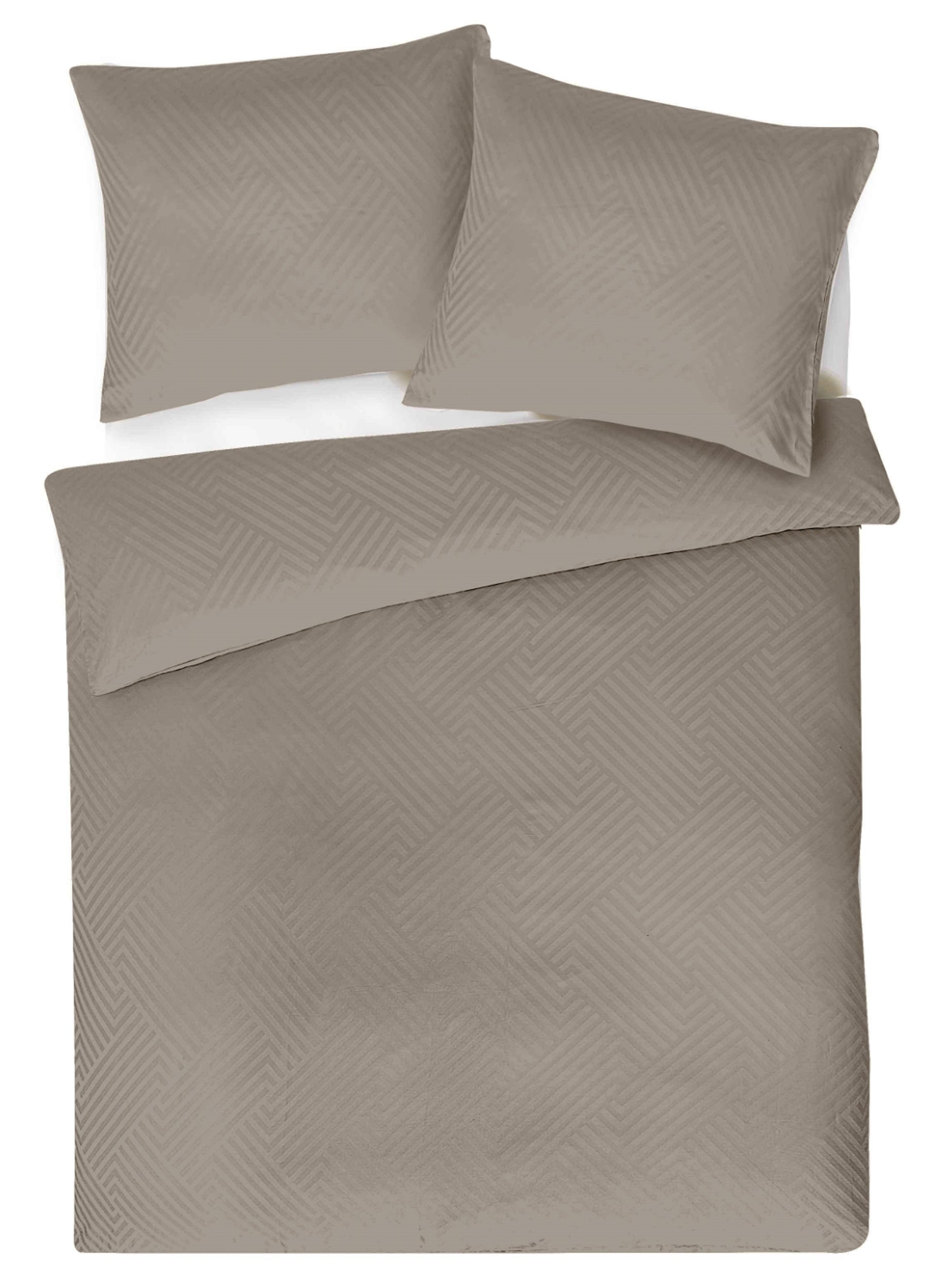 Komplet pościeli z adamaszku Altasoma 140x200 z poszewką na poduszkę 70x90 cm taupe