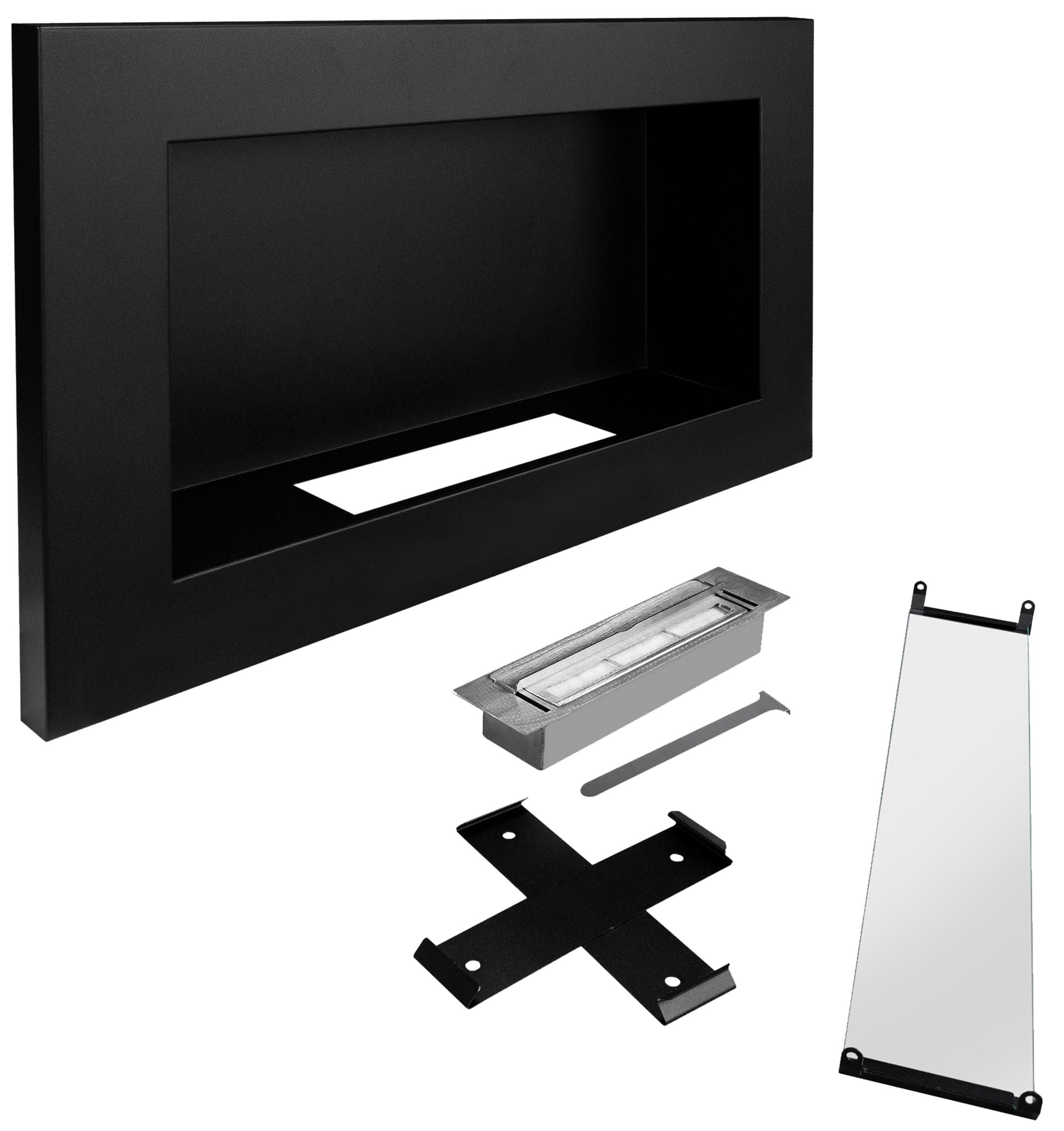 Biokominek Maltern 65x40 cm SLIM czarny strukturalny z certyfikatem TÜV