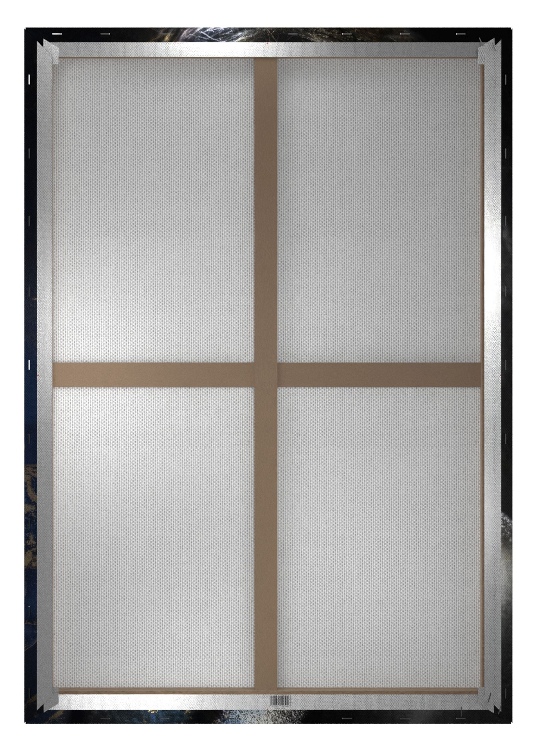 Obraz Silver 100x70 cm szaro-złoty
