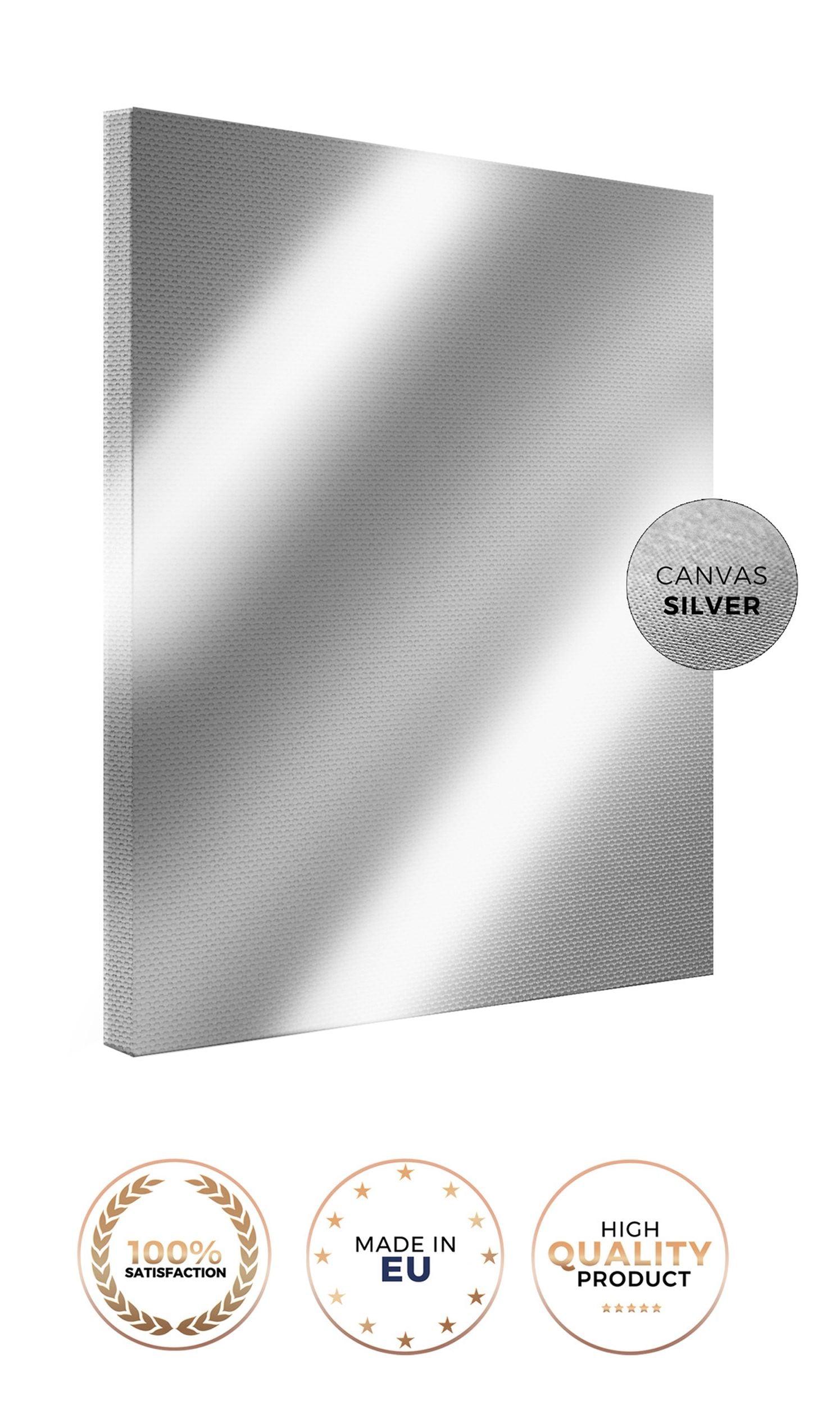 Obraz Silver 100x70 cm szaro-złoty