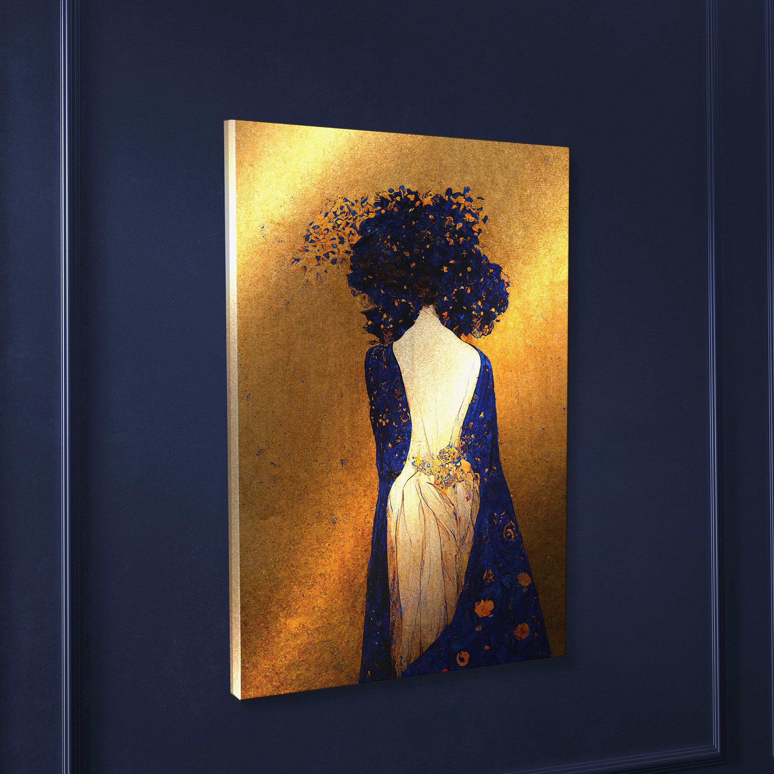 Obraz Silver 100x70 cm złoty