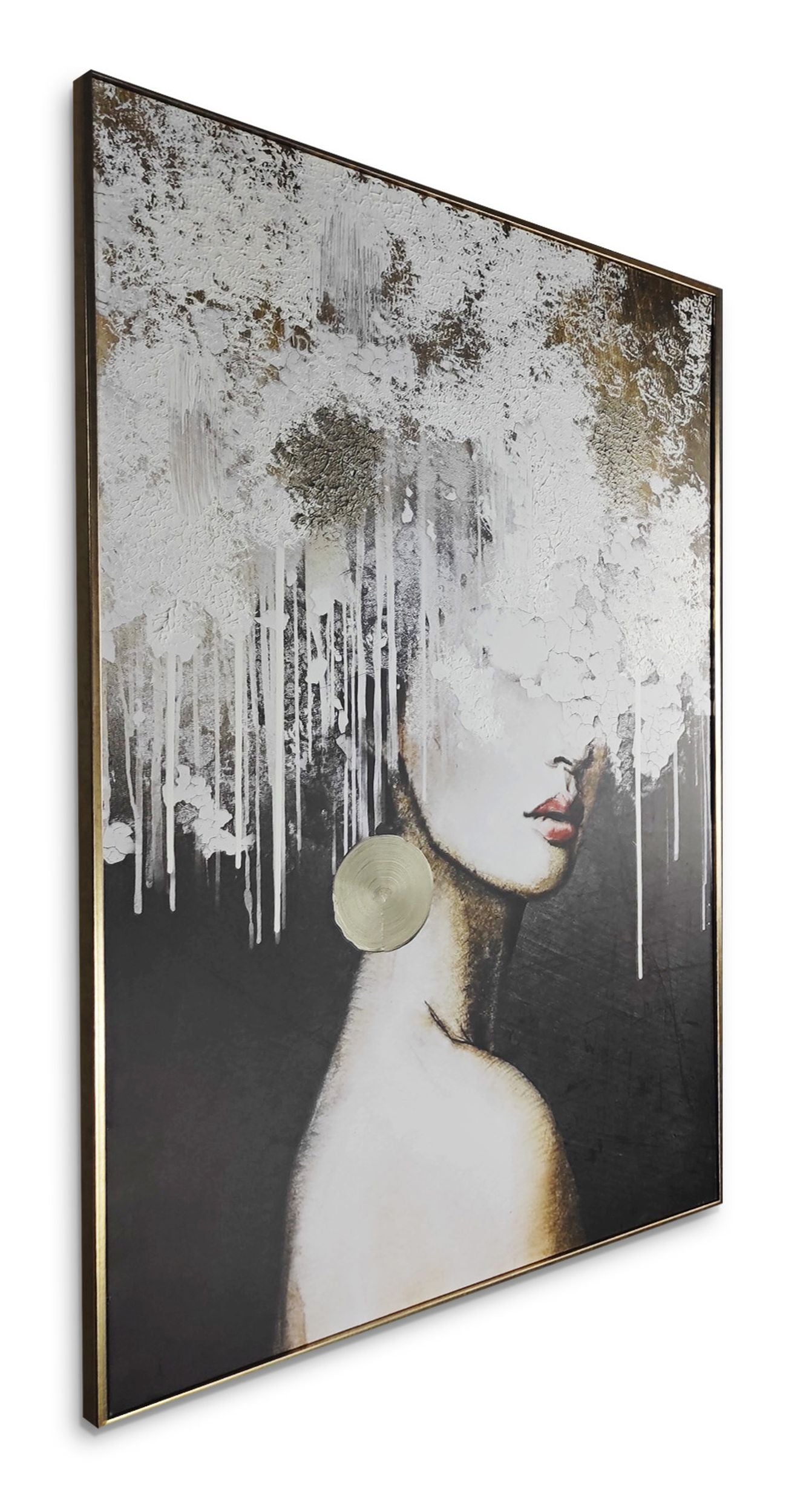 Obraz Mary 100x70 cm z ręcznie malowanymi elementami