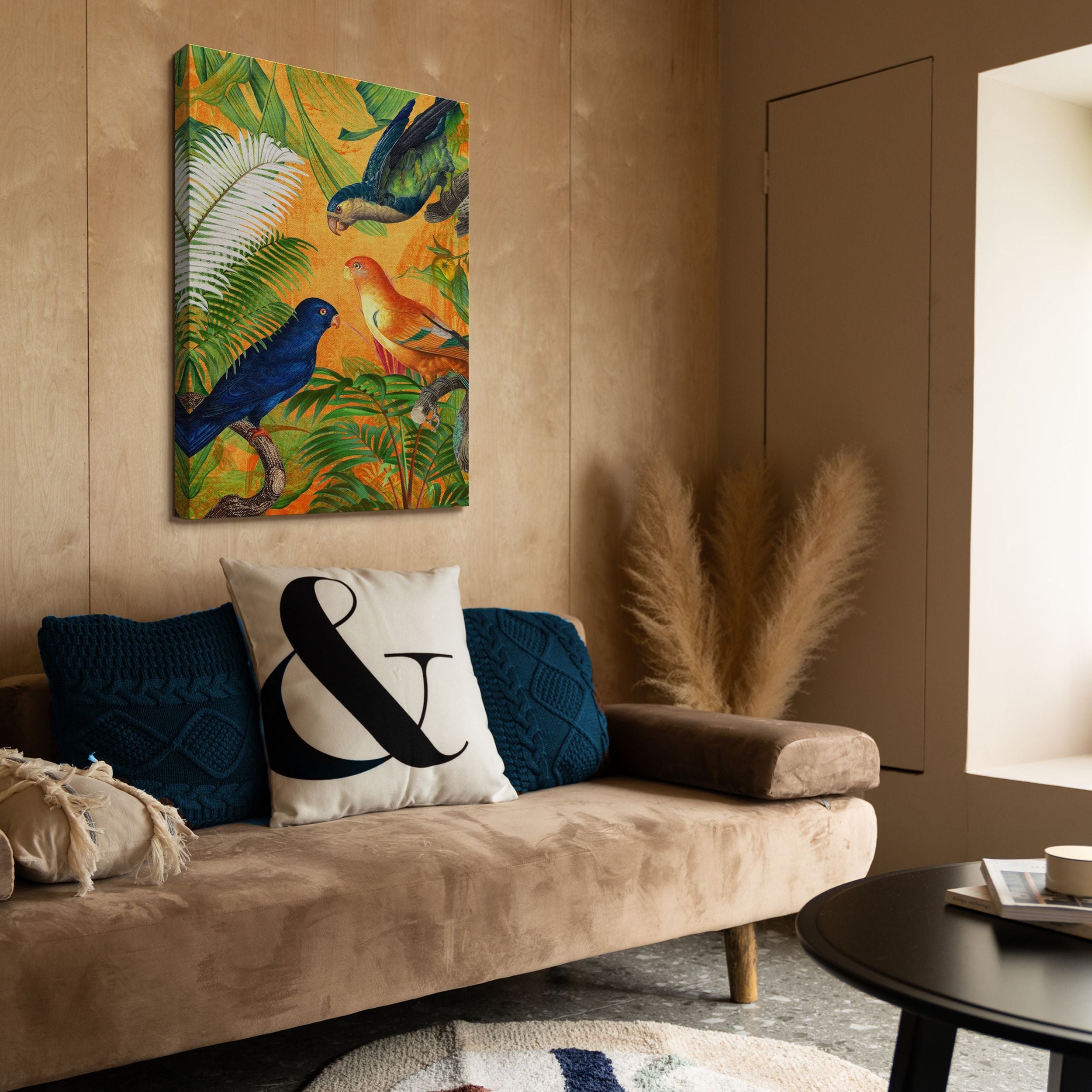 Obraz Orange Parrot 100x70 cm wielokolorowy