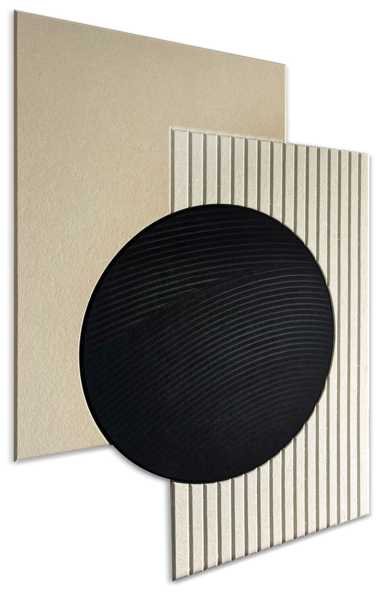 Obraz akustyczny Form 120x90 cm czarno-beżowy
