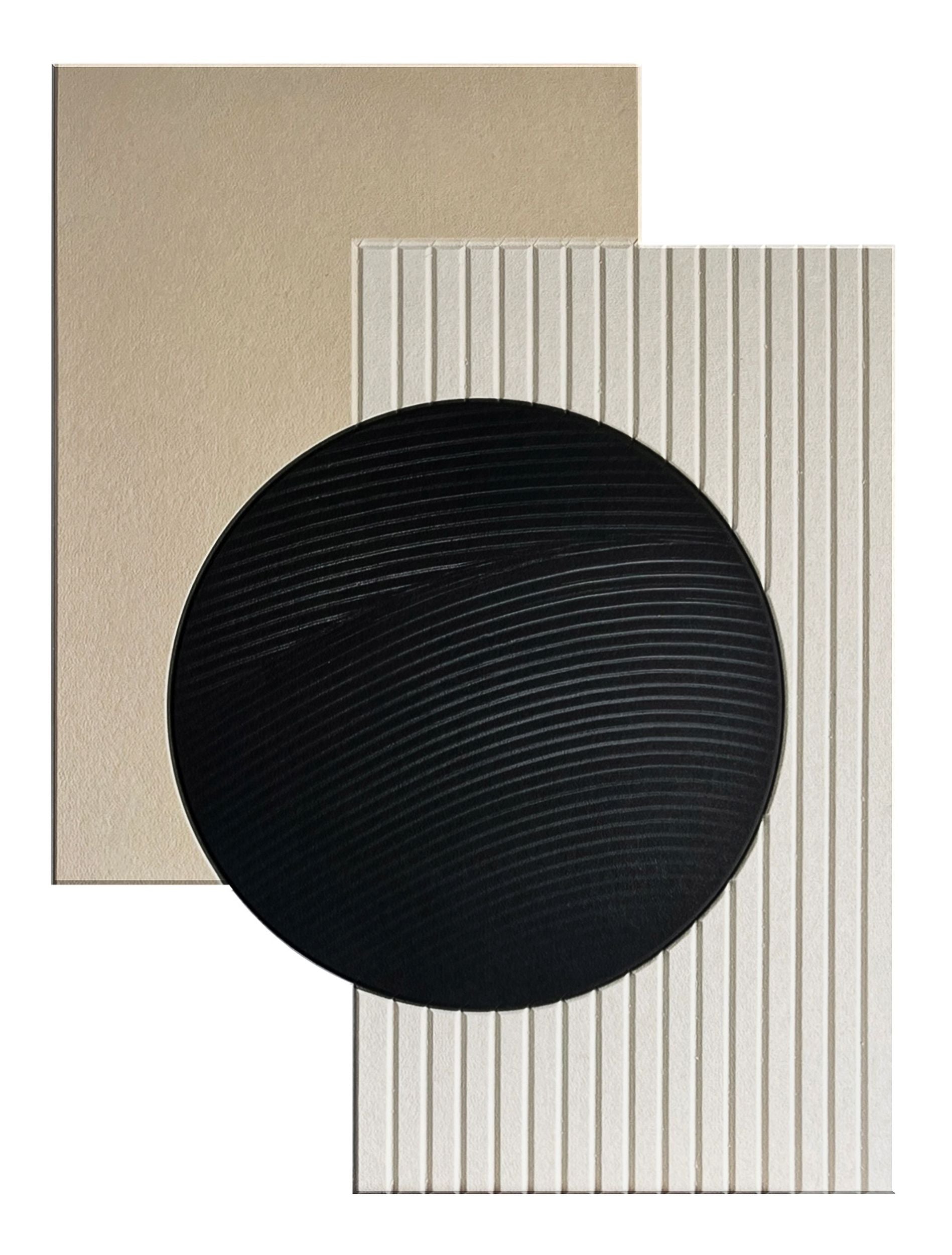 Obraz akustyczny Form 120x90 cm czarno-beżowy