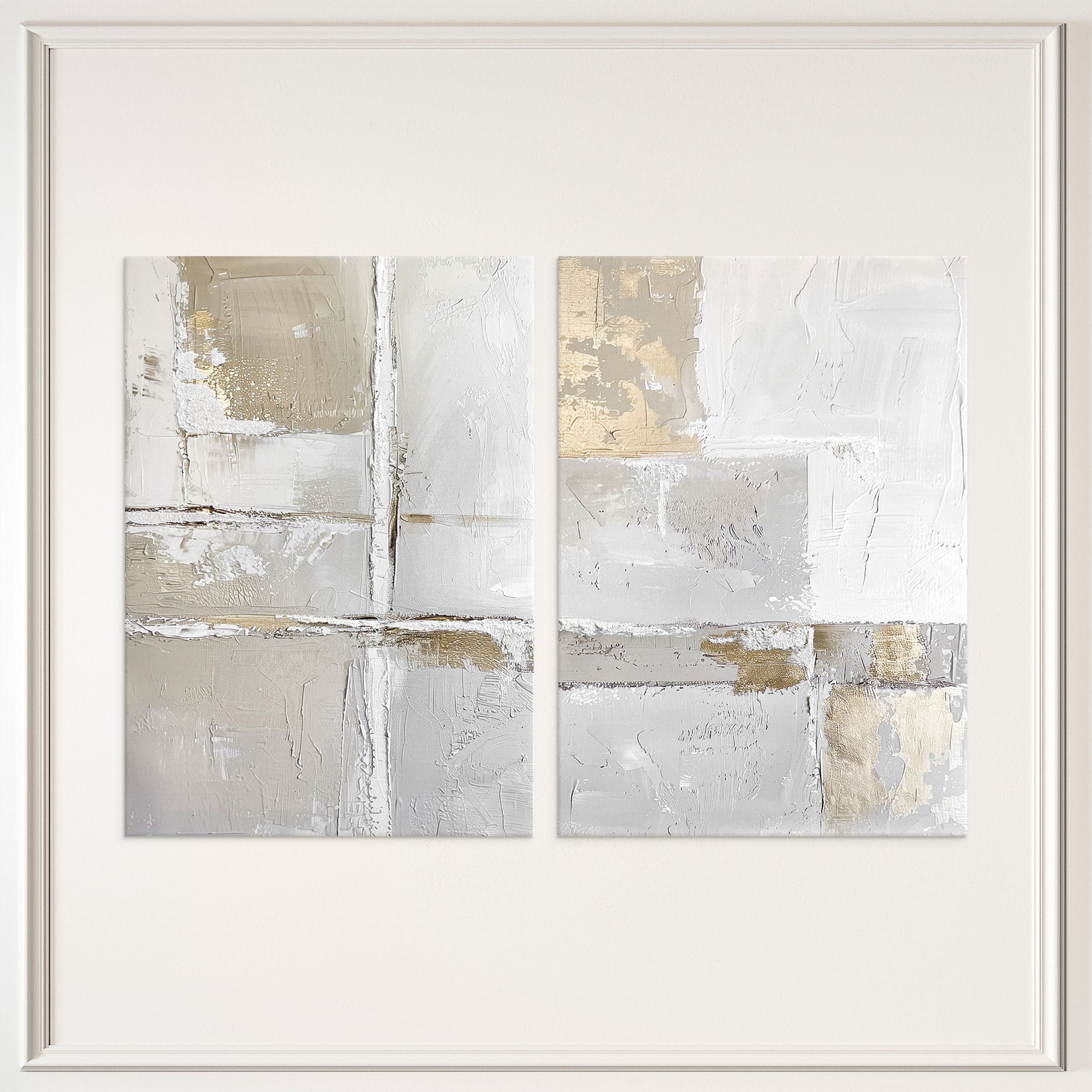Zestaw 2 obrazów Sail 70x50 cm z ręcznie malowanymi elementami