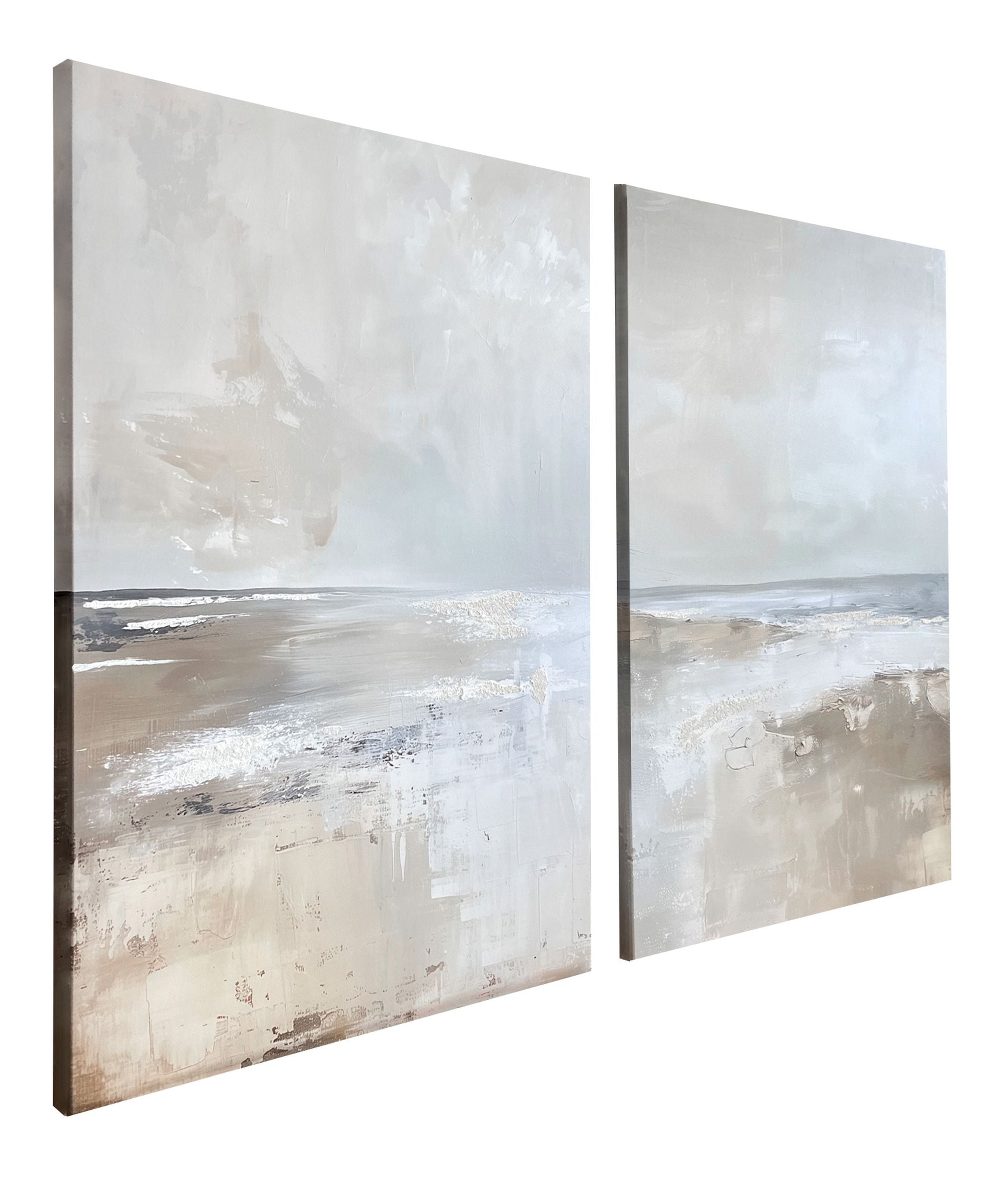 Zestaw 2 obrazów Breeze 70x50 cm z ręcznie malowanymi elementami