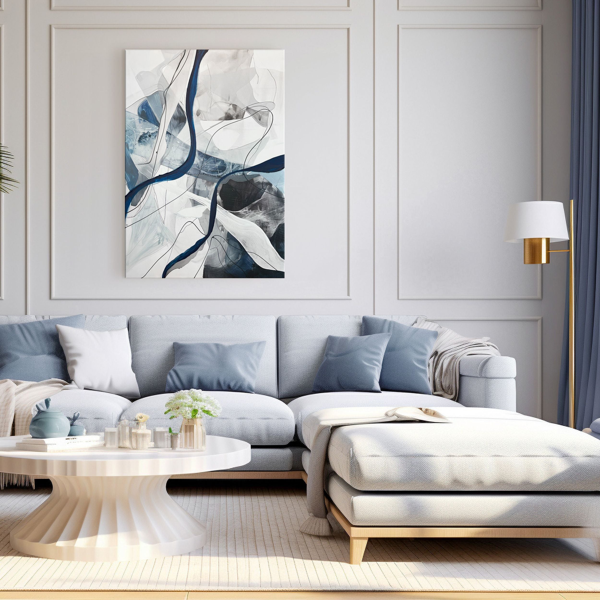 Obraz Celestial 100x70 cm z ręcznie malowanymi elementami