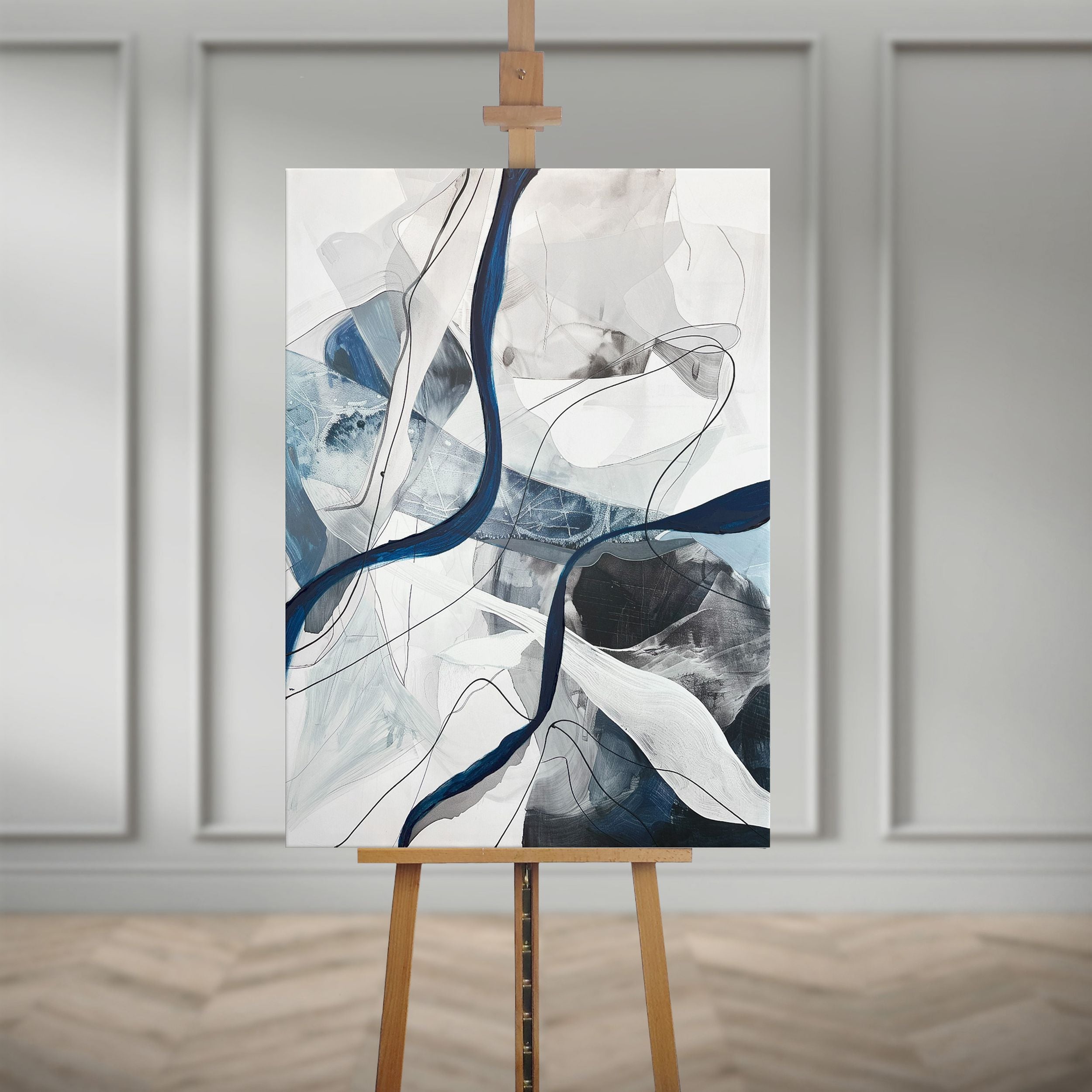 Obraz Celestial 100x70 cm z ręcznie malowanymi elementami