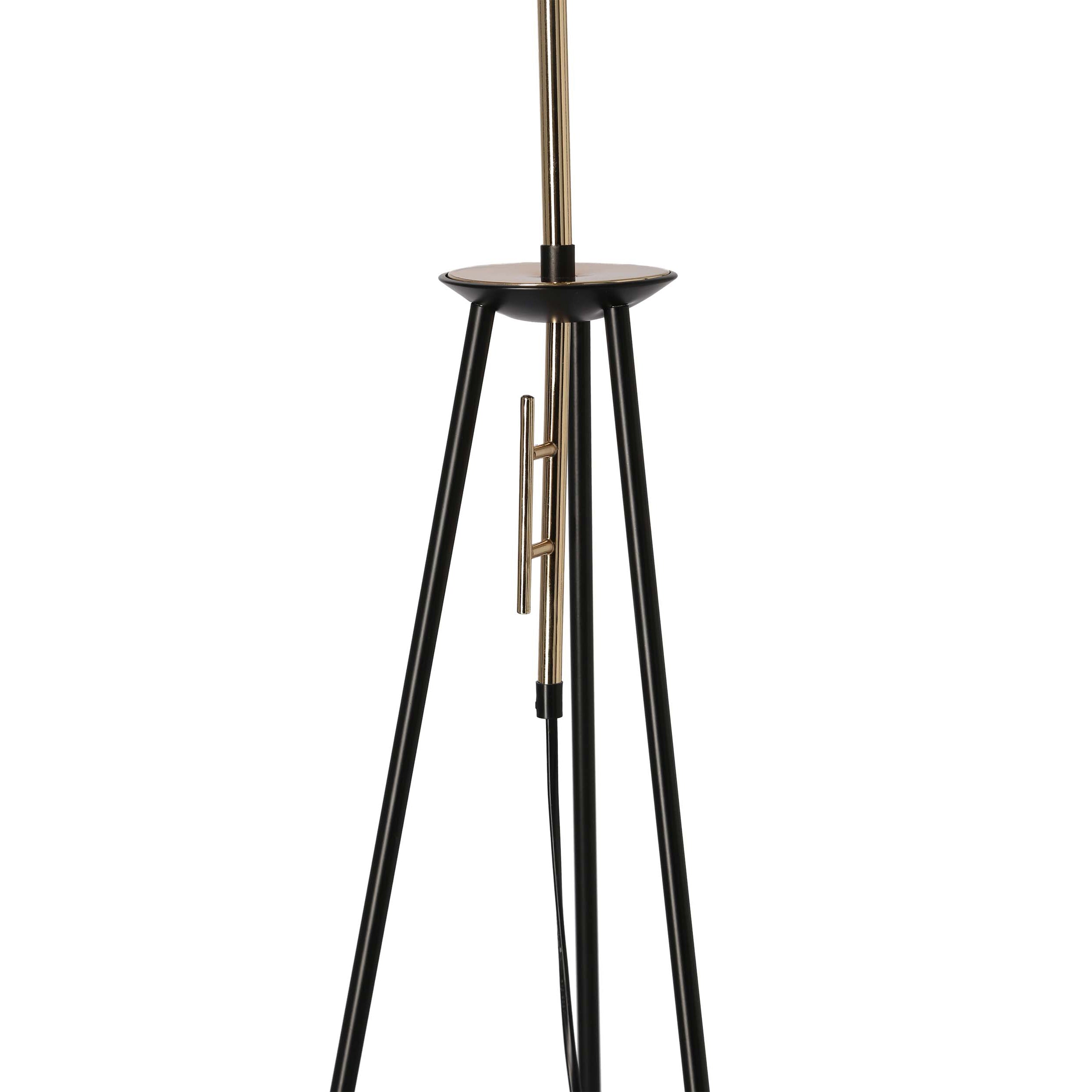 Lampa Podłogowa Taflo 175 cm czarno-złota E27