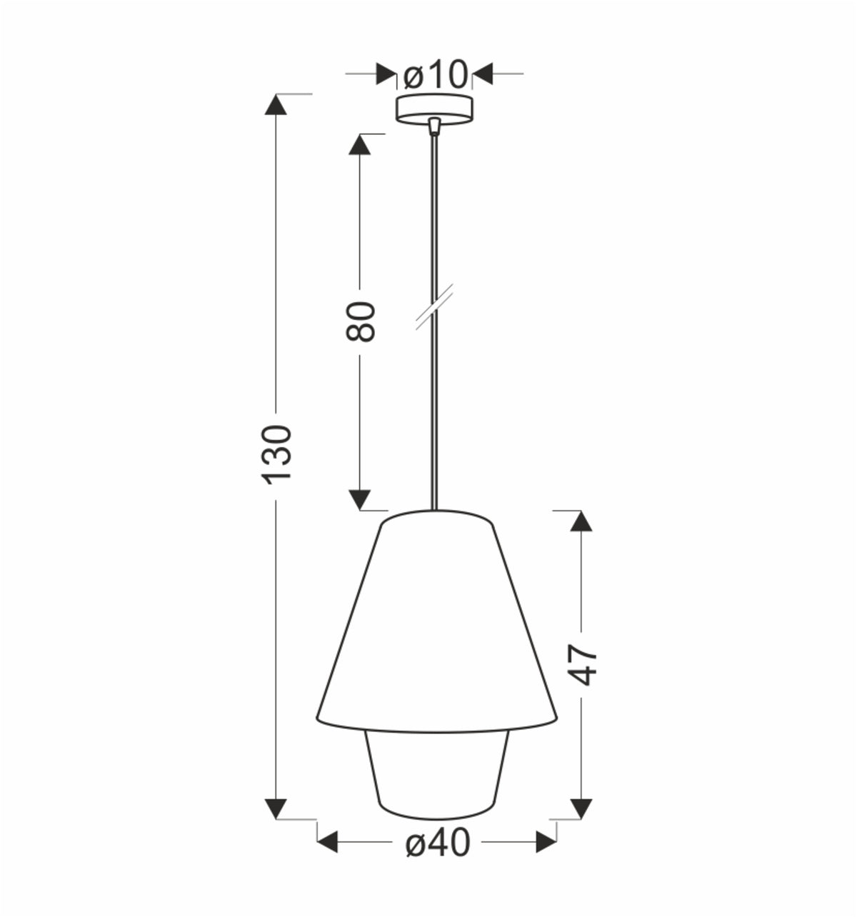 Lampa wisząca Africa 40 cm - kształt okrągły
