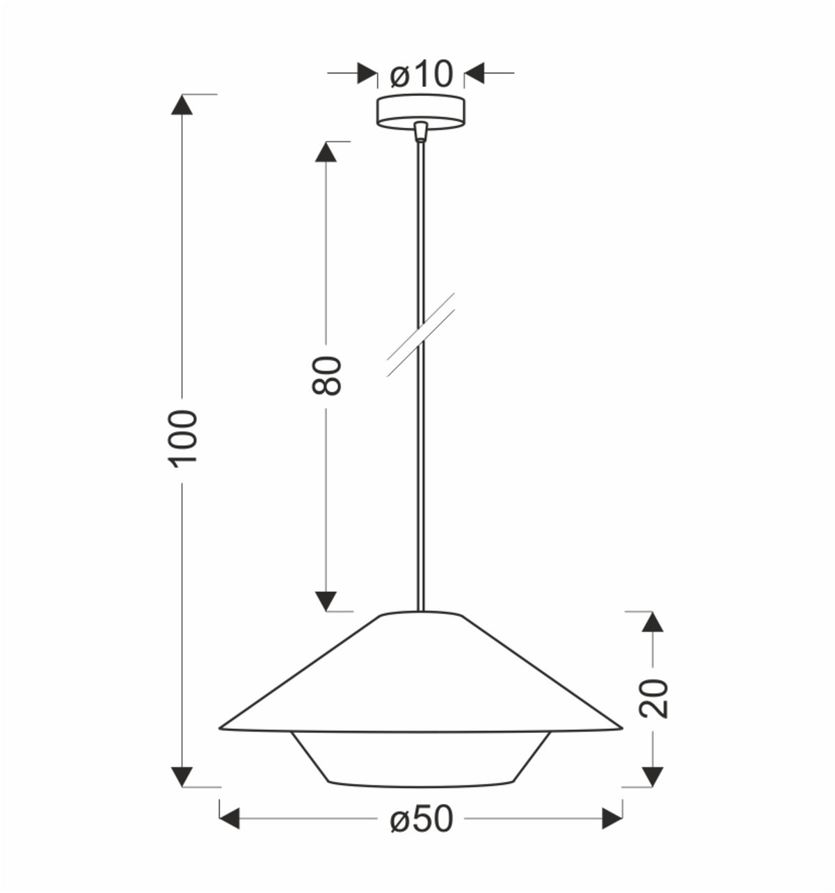 Lampa wisząca Africa 50 cm - materiał drewno