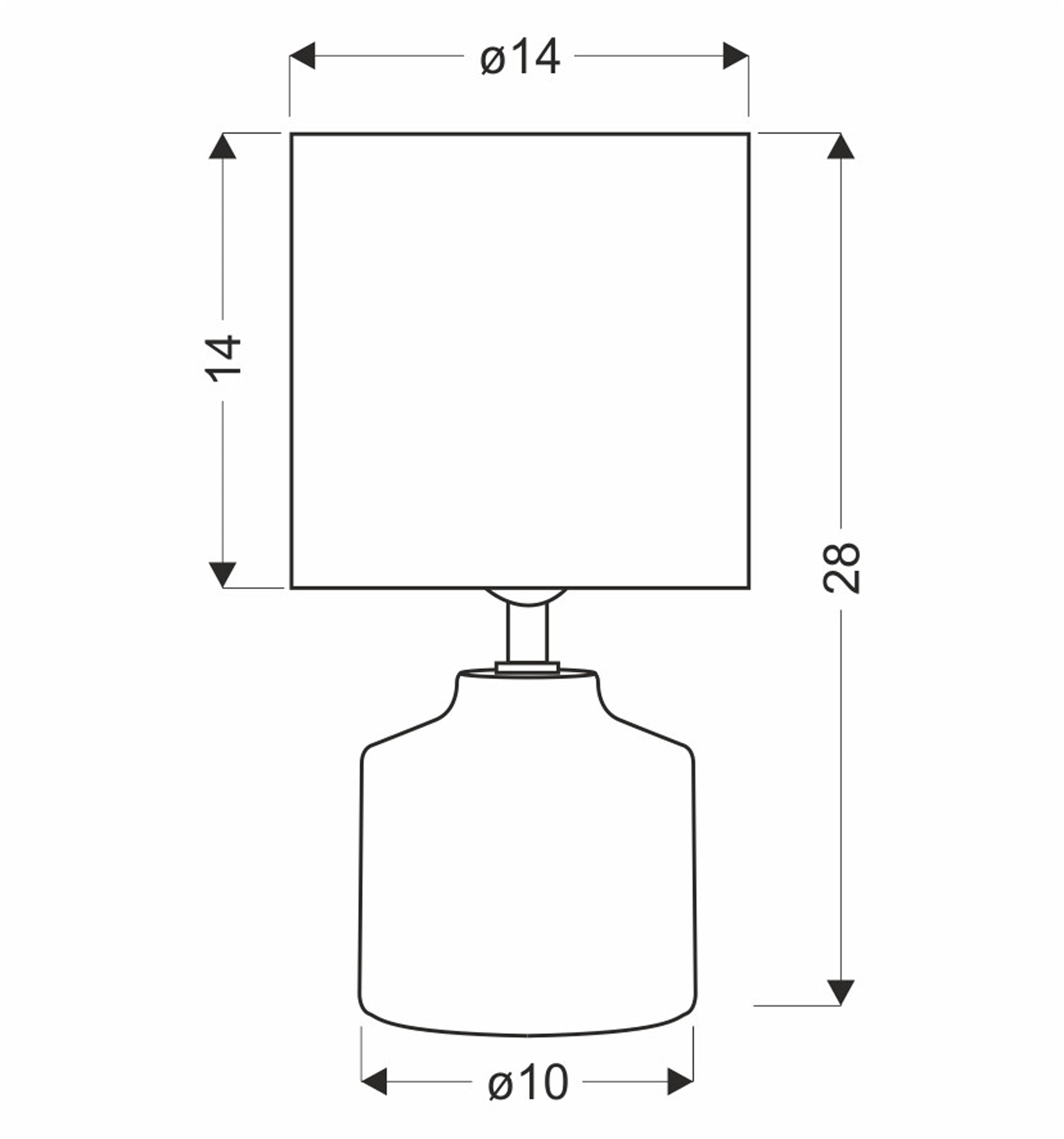 Lampa Stołowa Minos 28 cm ceramiczna E14
