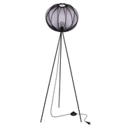 Lampa podłogowa Mellow czarna E27 40W z czarnym abażurem