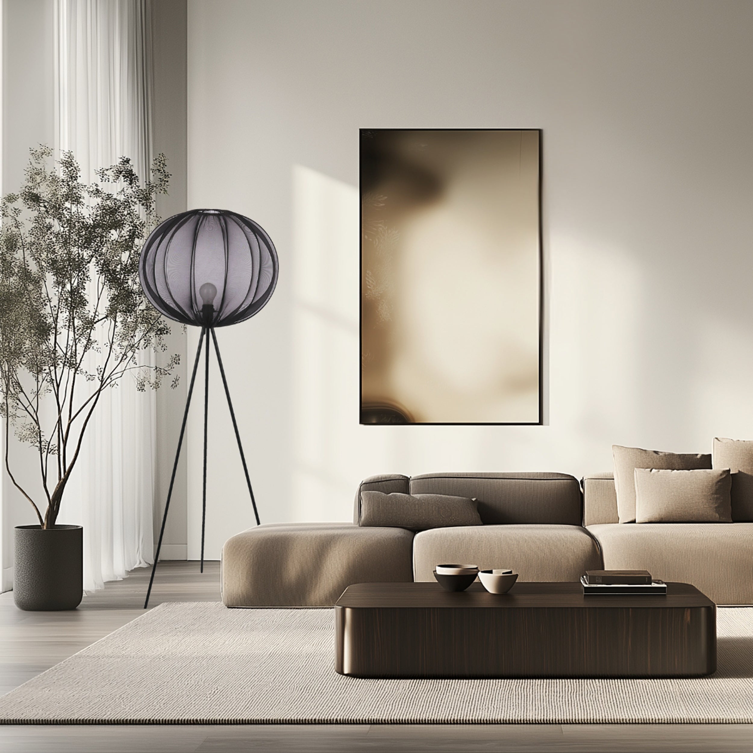 Lampa podłogowa Mellow czarna E27 40W z czarnym abażurem