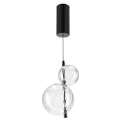 Lampa wisząca LED Playa czarna 3000K 10W z bezbarwnym kloszem
