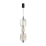Lampa wisząca LED Playa 3x czarna 3000K 12W z bezbarwnym kloszem